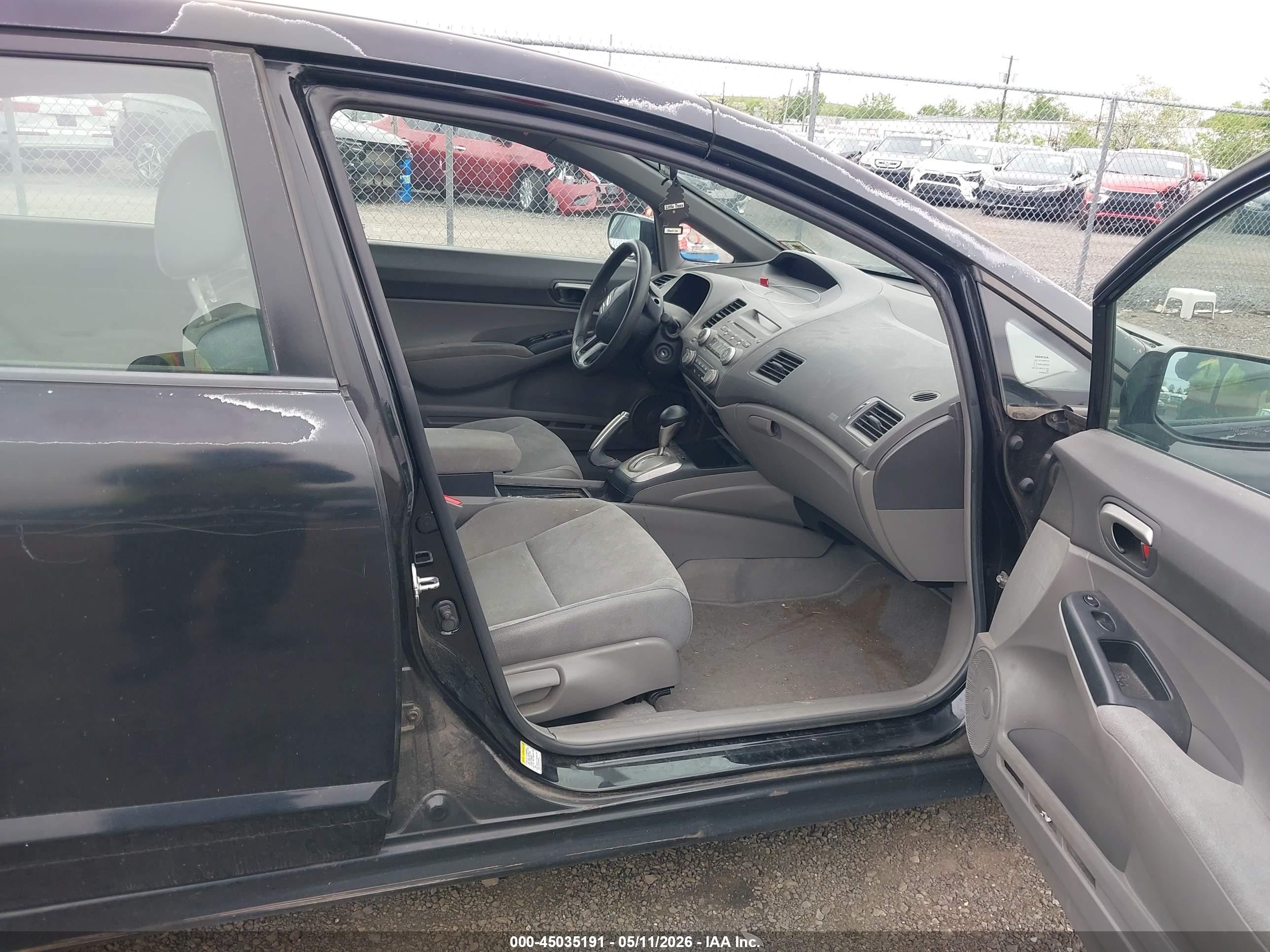 2008 Honda Civic Lx Black vin: 2HGFA16538H521318