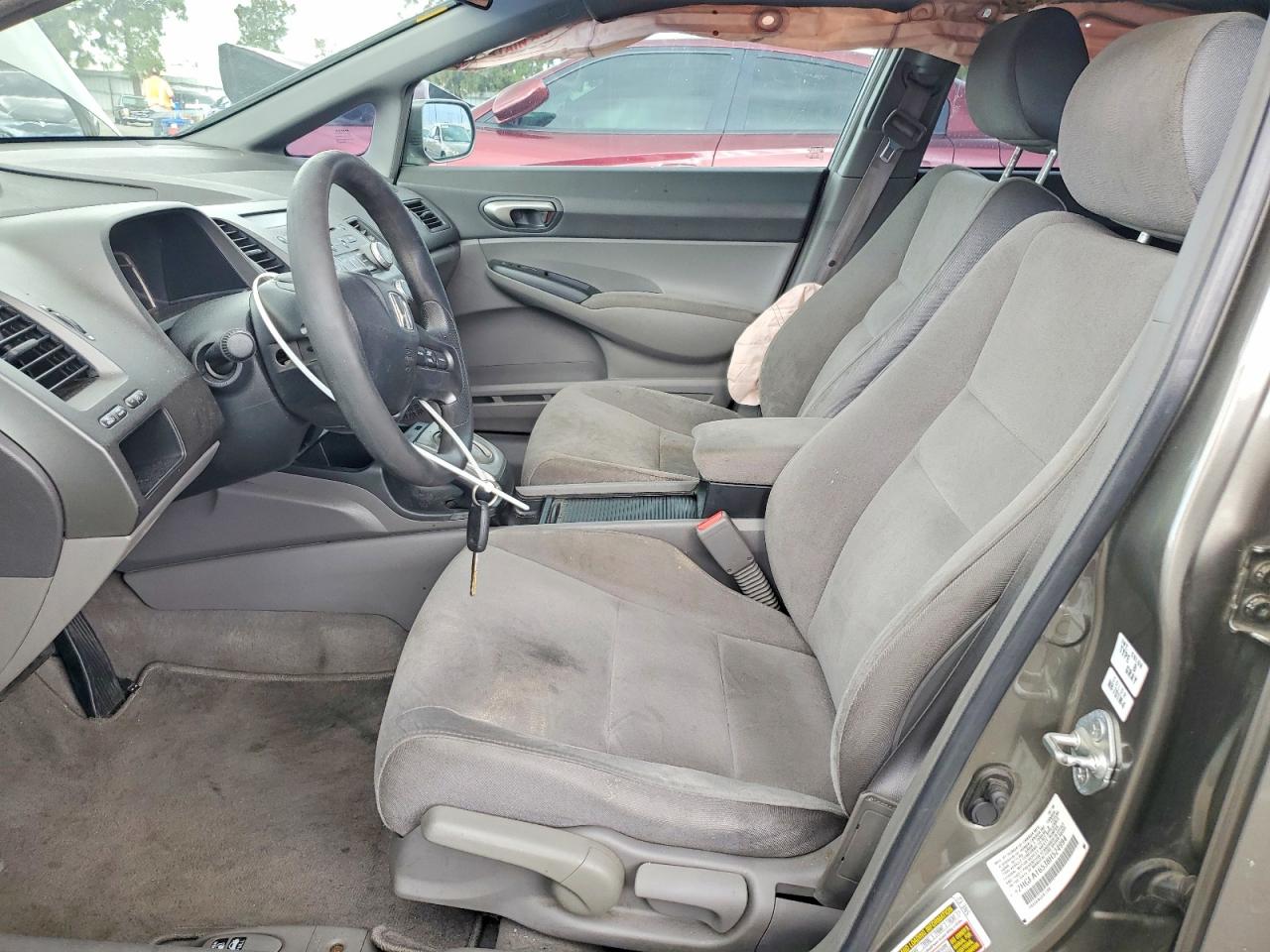 2008 Honda Civic Lx Gray vin: 2HGFA16538H524994