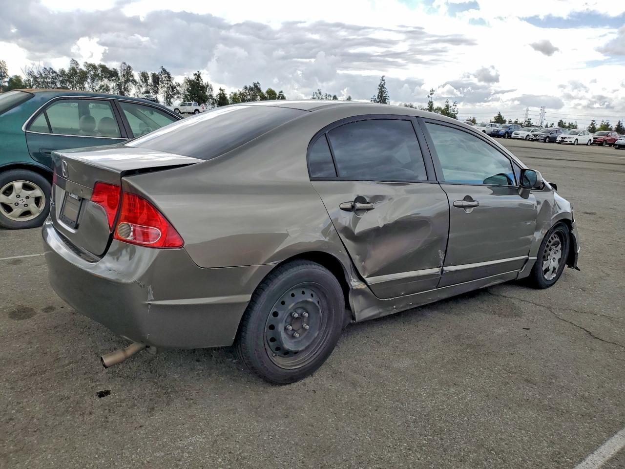 2008 Honda Civic Lx Gray vin: 2HGFA16538H524994