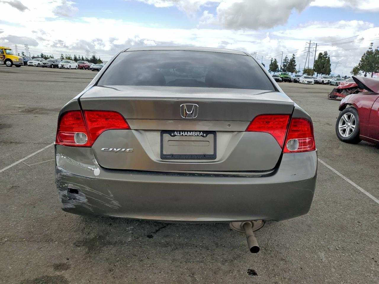 2008 Honda Civic Lx Gray vin: 2HGFA16538H524994