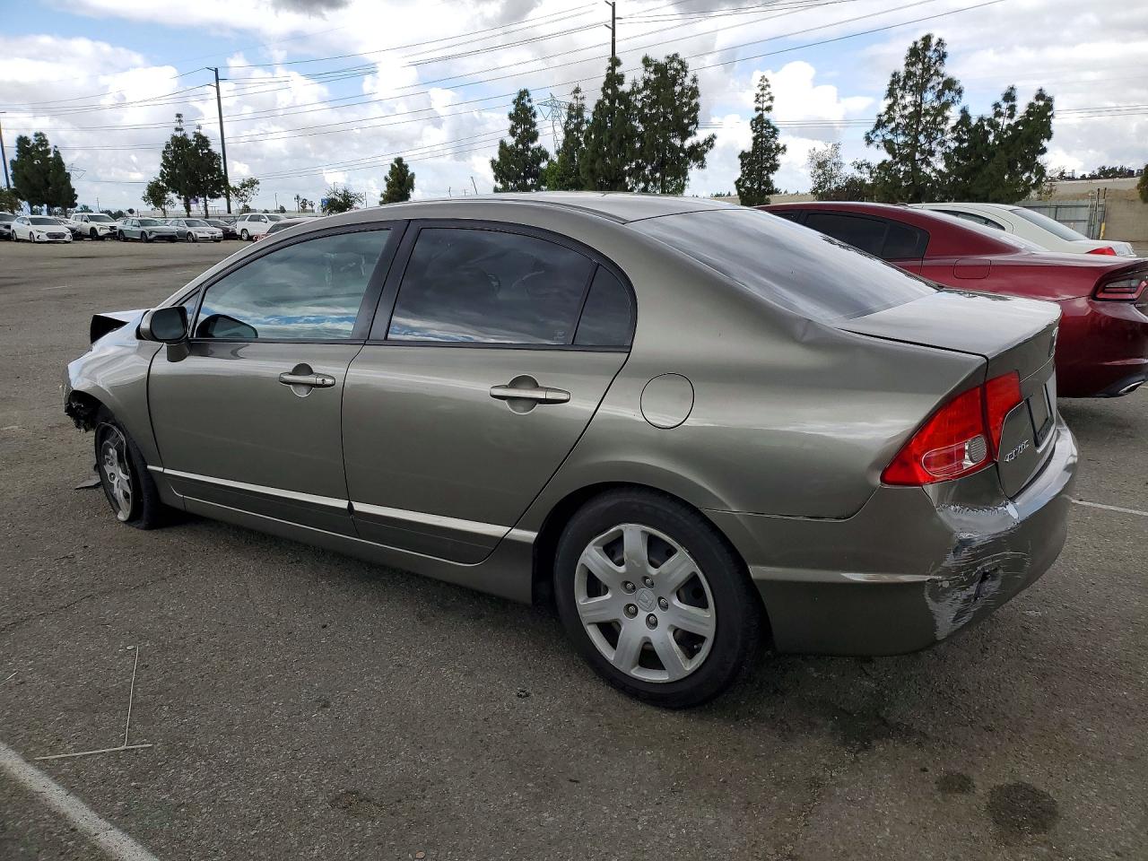 2008 Honda Civic Lx Gray vin: 2HGFA16538H524994
