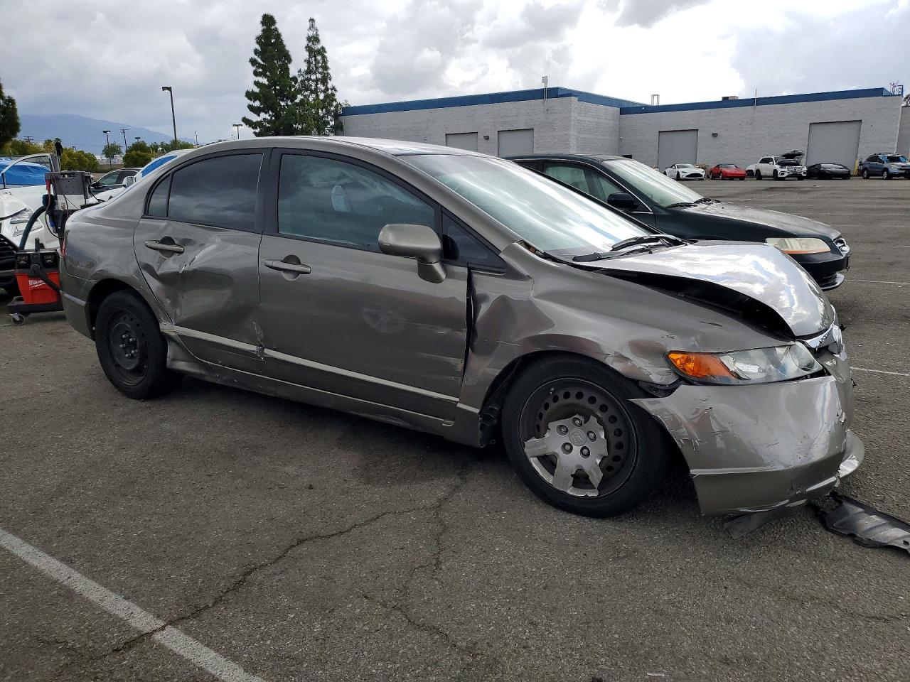 2008 Honda Civic Lx Gray vin: 2HGFA16538H524994