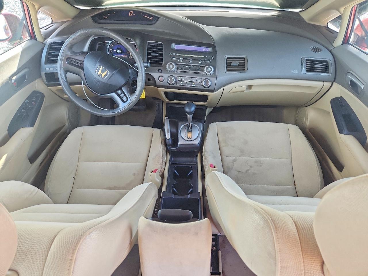 2008 Honda Civic Lx Бордовый vin: 2HGFA16538H530424
