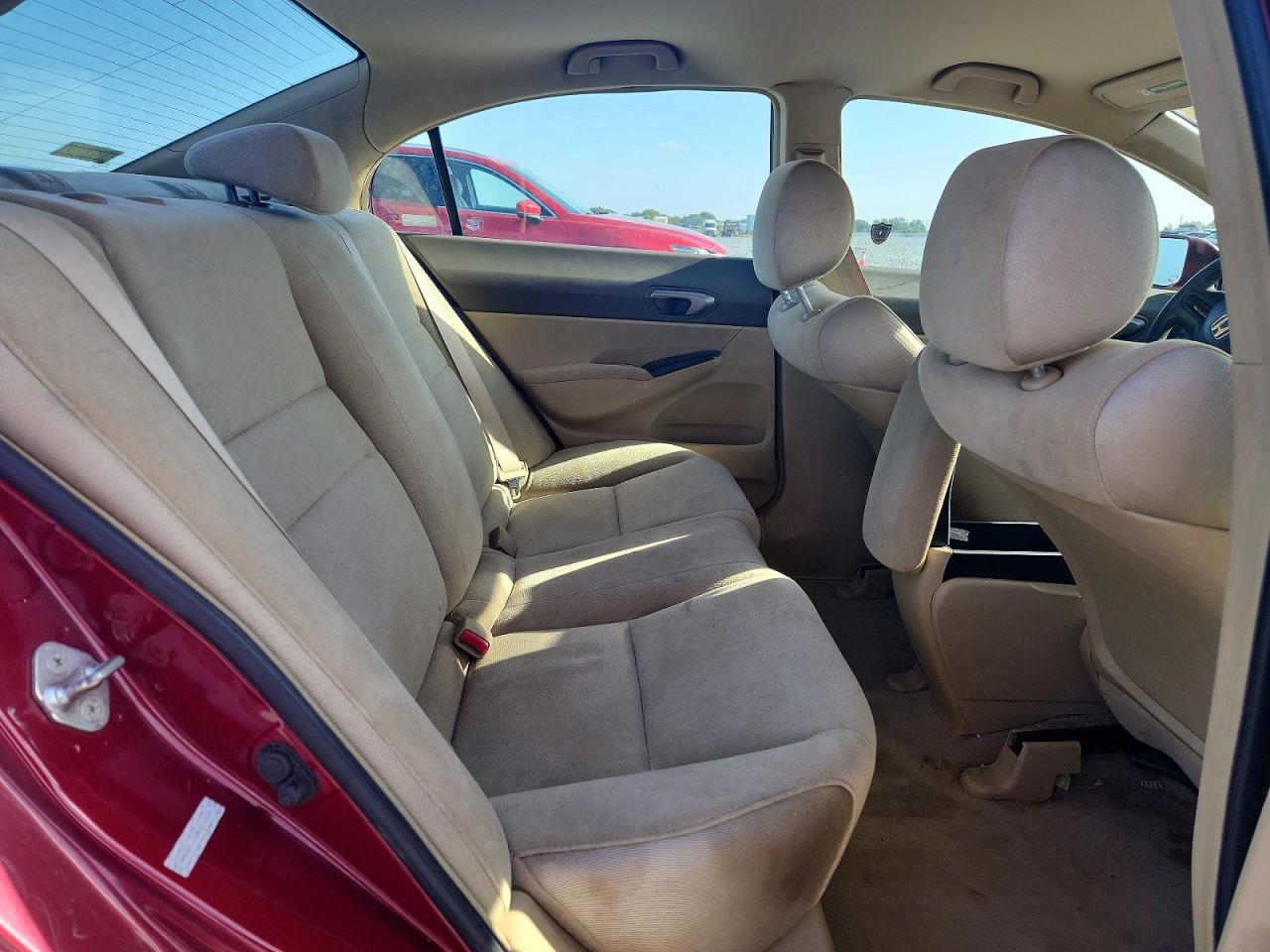 2008 Honda Civic Lx Бордовый vin: 2HGFA16538H530424