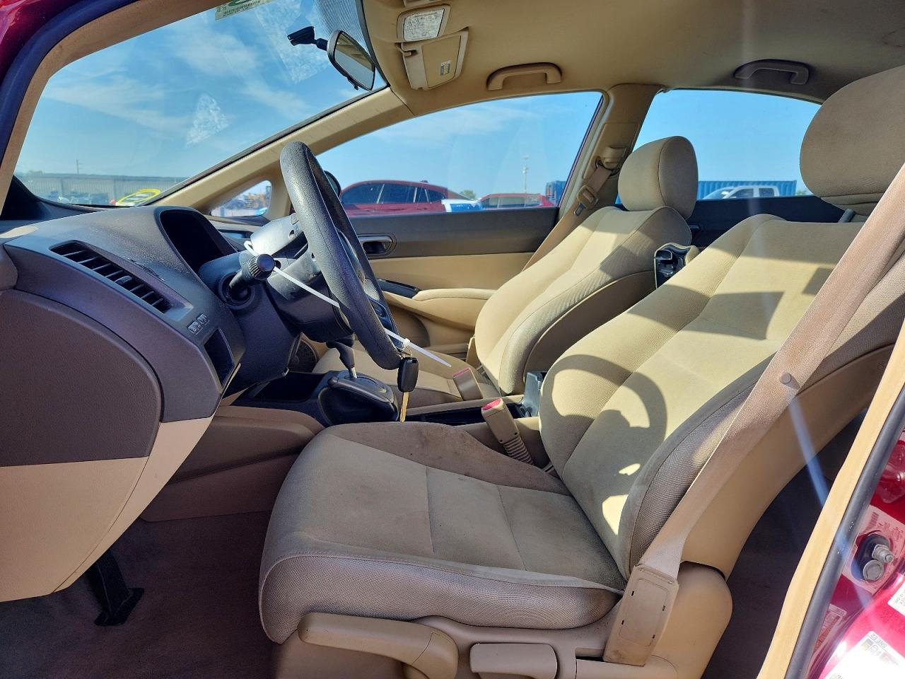 2008 Honda Civic Lx Бордовый vin: 2HGFA16538H530424
