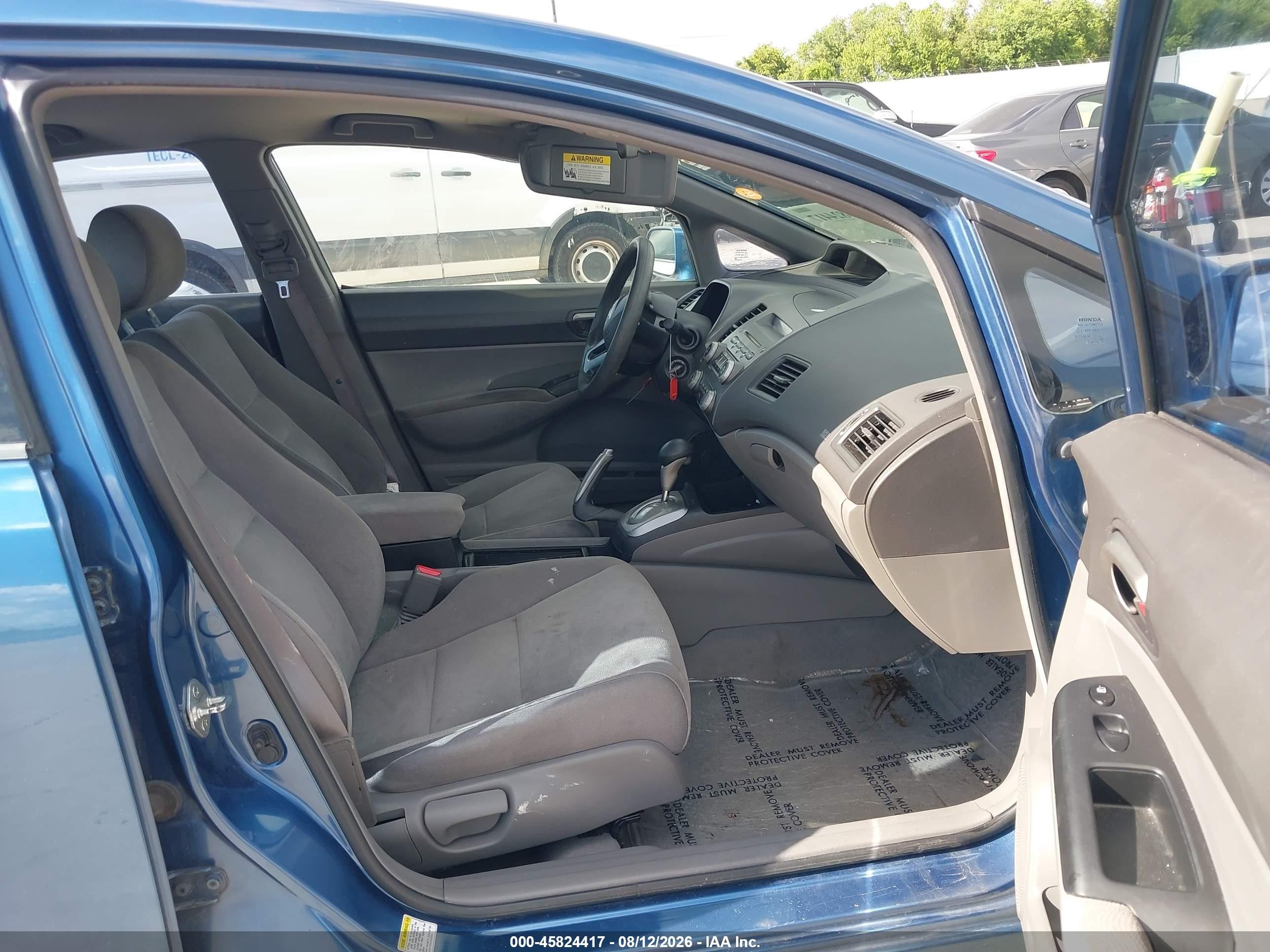 2008 Honda Civic Lx Blue vin: 2HGFA16538H530794
