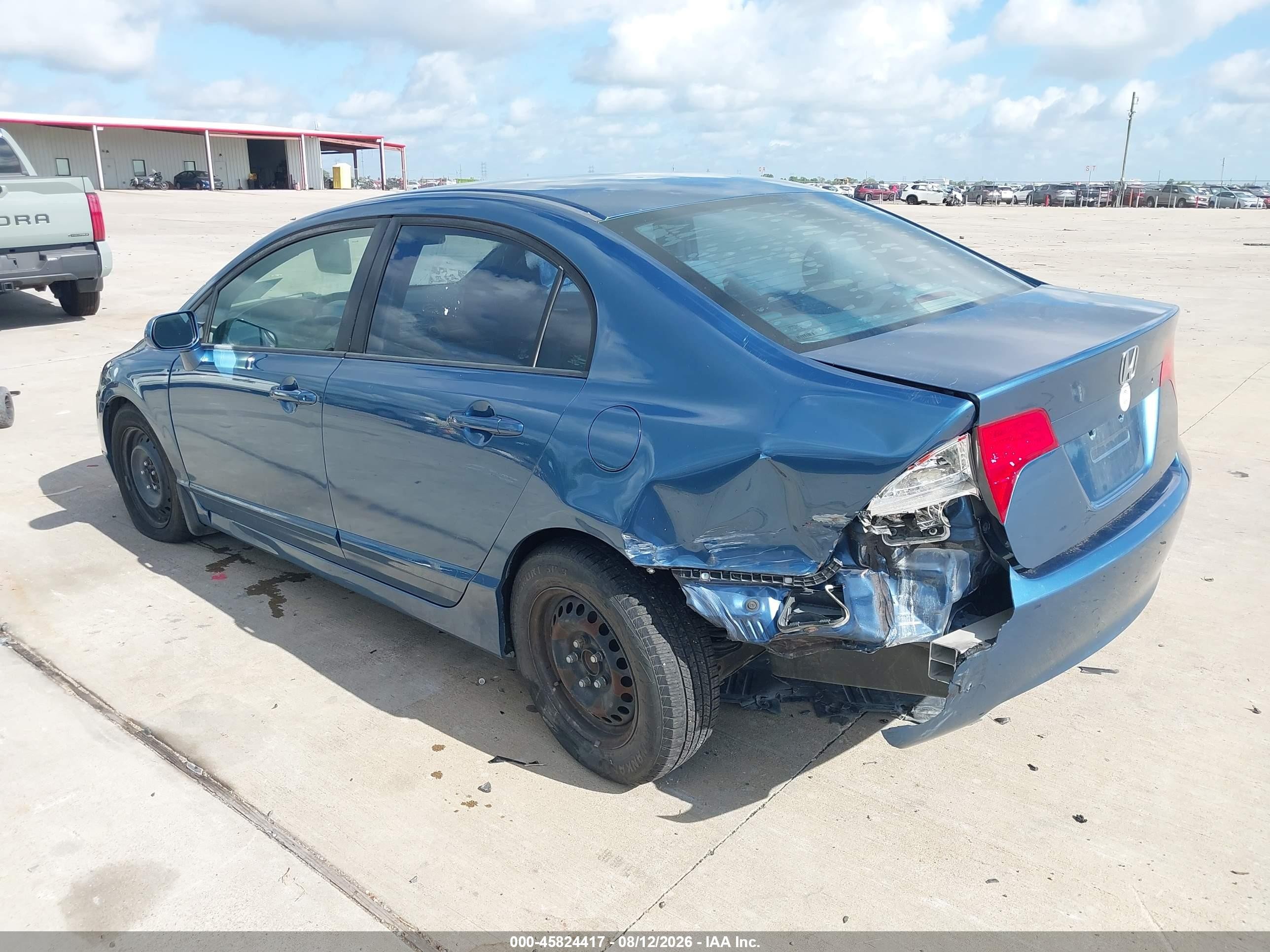 2008 Honda Civic Lx Blue vin: 2HGFA16538H530794