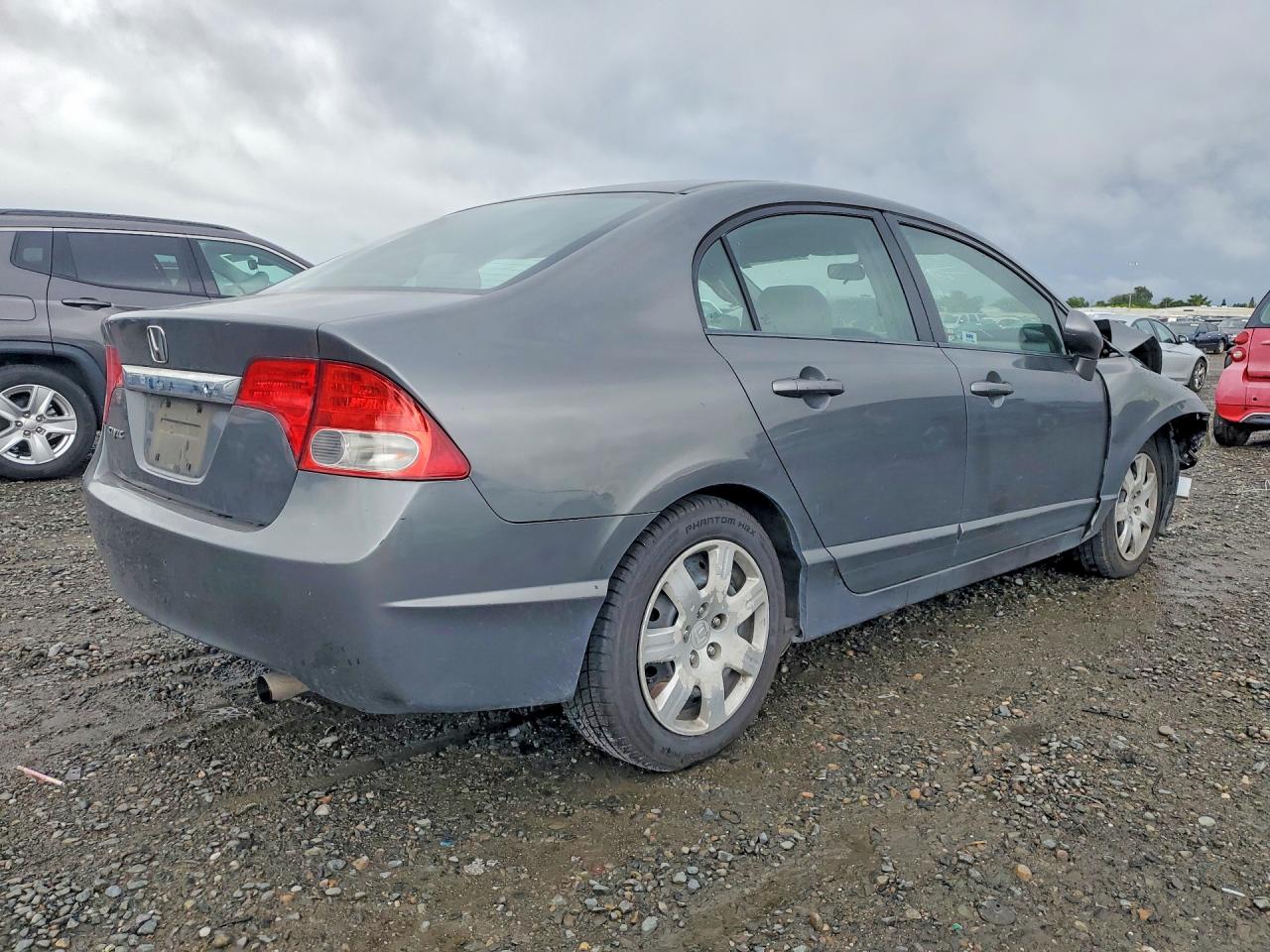 2009 Honda Civic Lx Gray vin: 2HGFA16539H304613