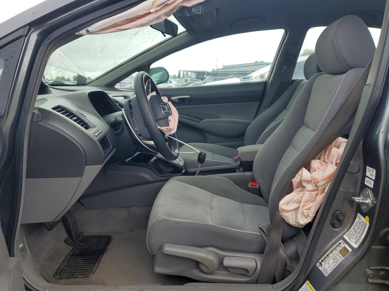 2009 Honda Civic Lx Gray vin: 2HGFA16539H304613