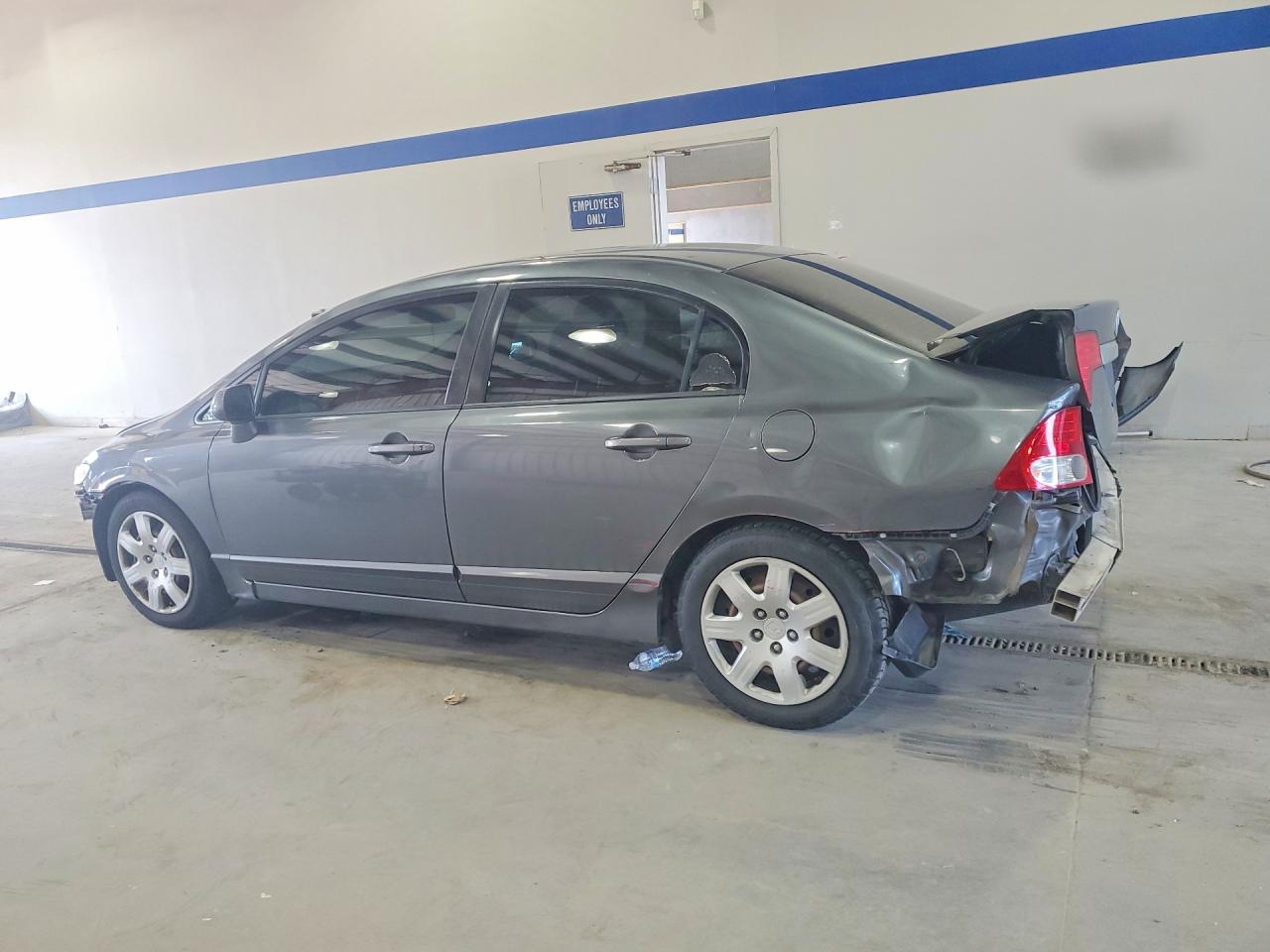 2009 Honda Civic Lx Gray vin: 2HGFA16539H306975