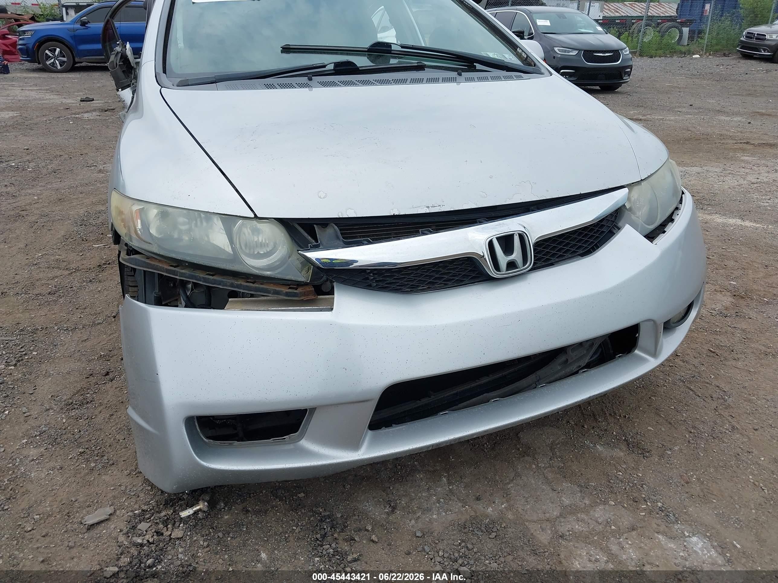 2009 Honda Civic Lx Silver vin: 2HGFA16539H308242