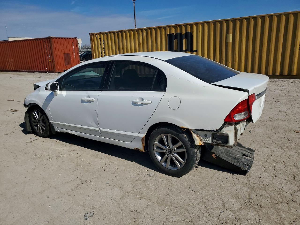 2009 Honda Civic Lx White vin: 2HGFA16539H308323