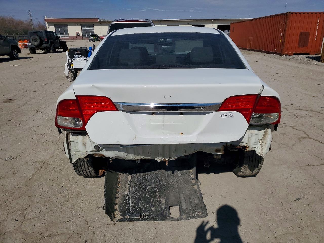 2009 Honda Civic Lx White vin: 2HGFA16539H308323