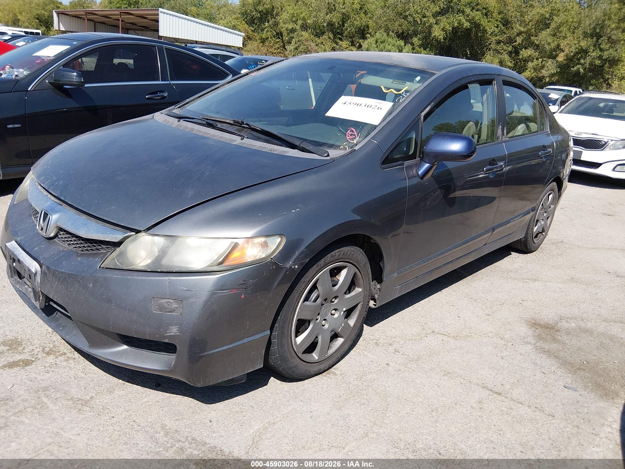 2009 Honda Civic Lx Коричневый vin: 2HGFA16539H309522