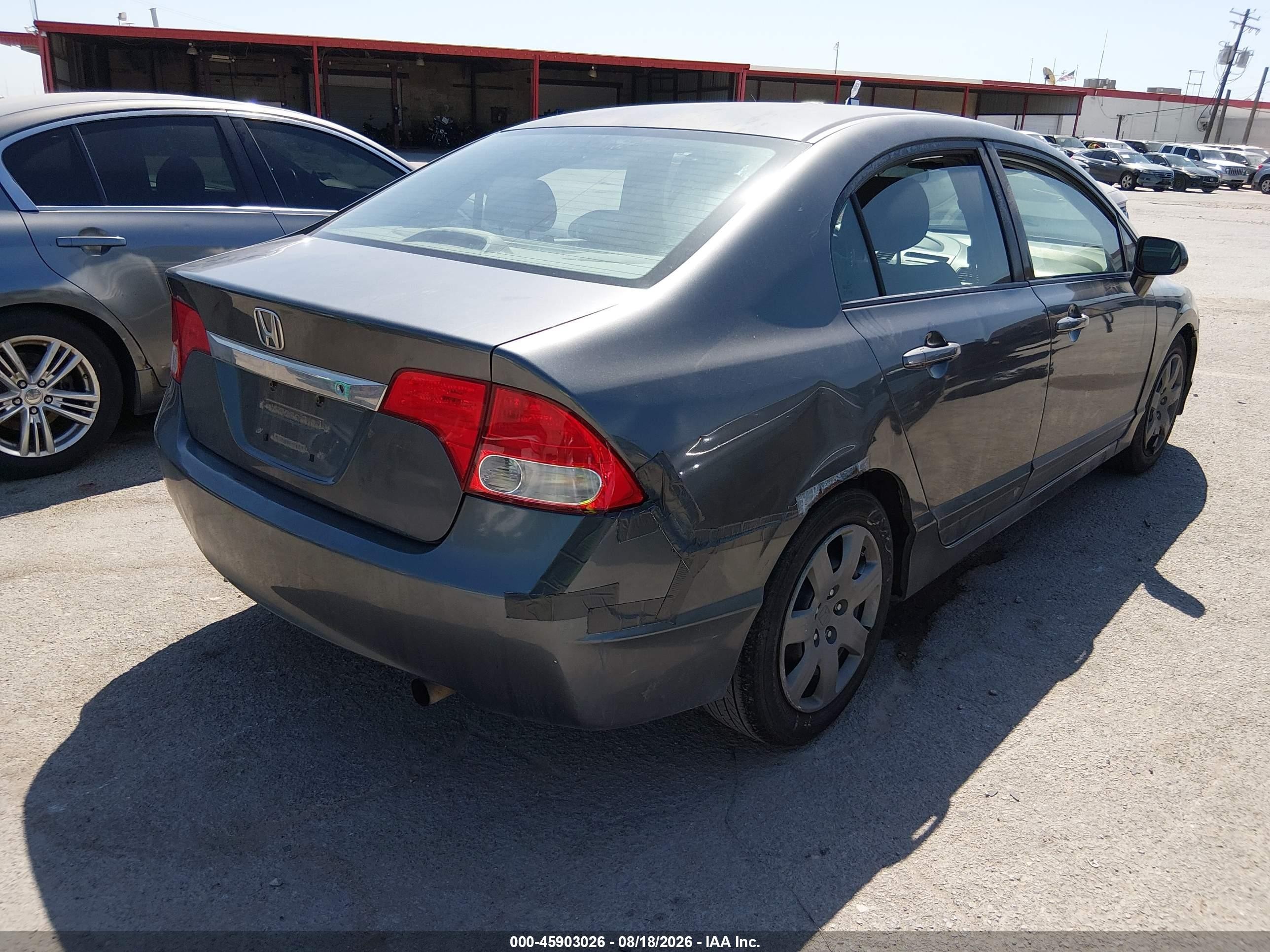 2009 Honda Civic Lx Коричневый vin: 2HGFA16539H309522