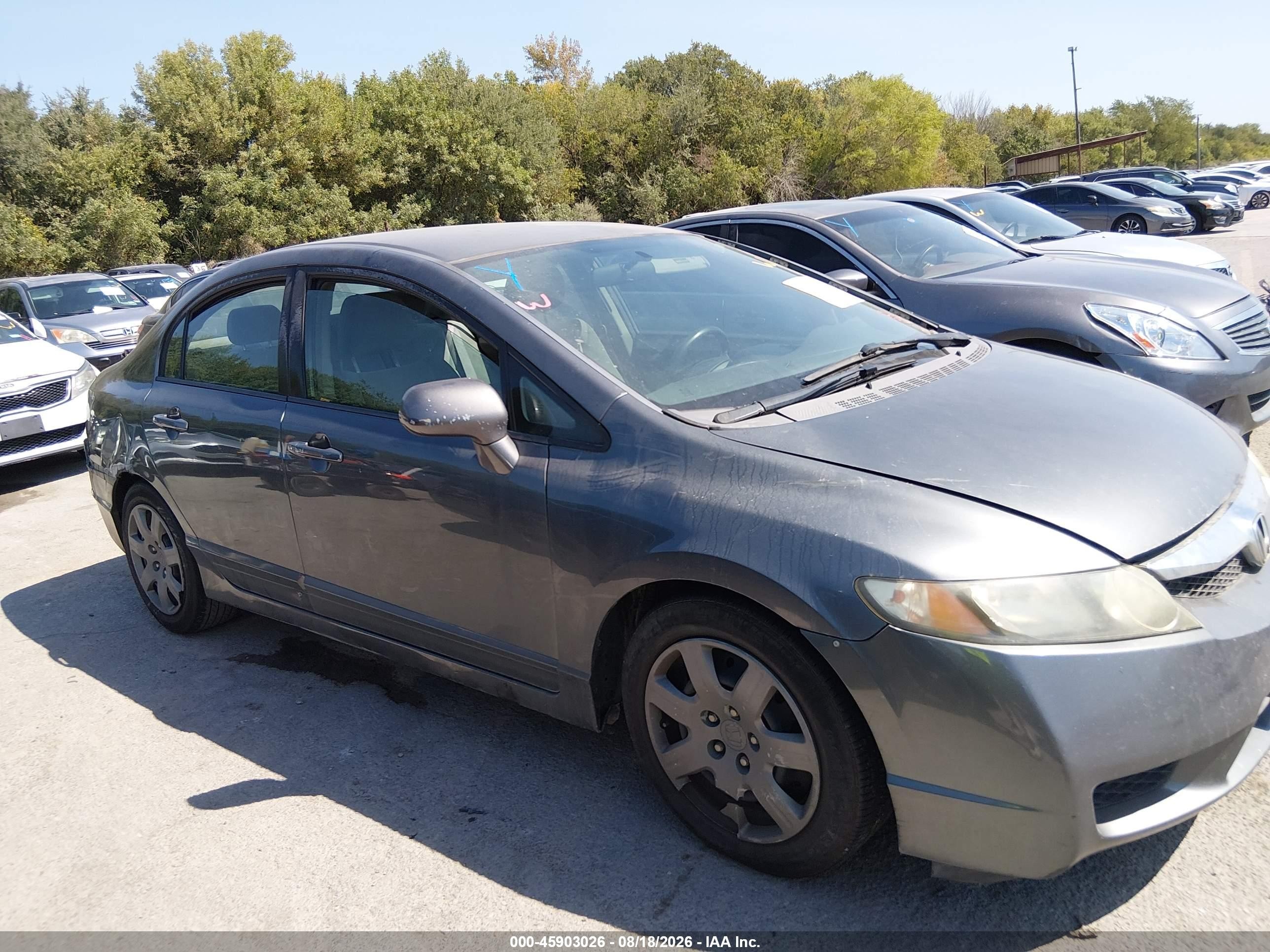 2009 Honda Civic Lx Коричневый vin: 2HGFA16539H309522