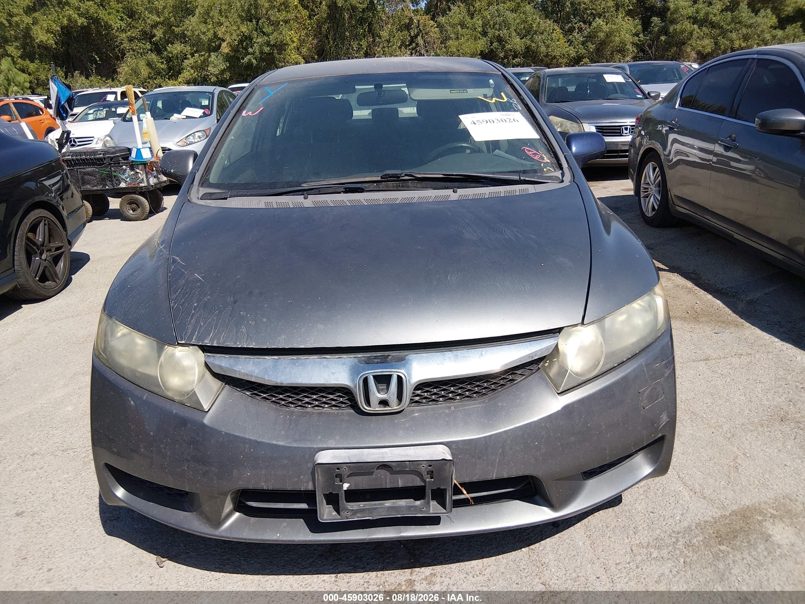 2009 Honda Civic Lx Коричневый vin: 2HGFA16539H309522