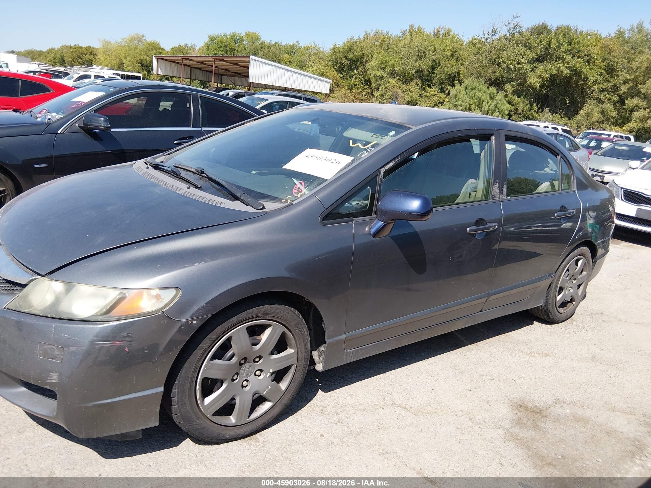 2009 Honda Civic Lx Коричневый vin: 2HGFA16539H309522