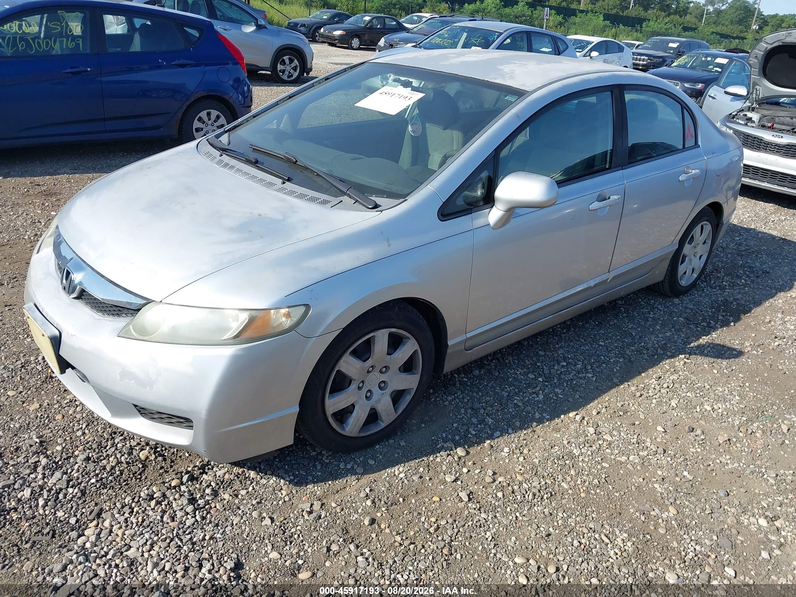 2009 Honda Civic Lx Silver vin: 2HGFA16539H328443