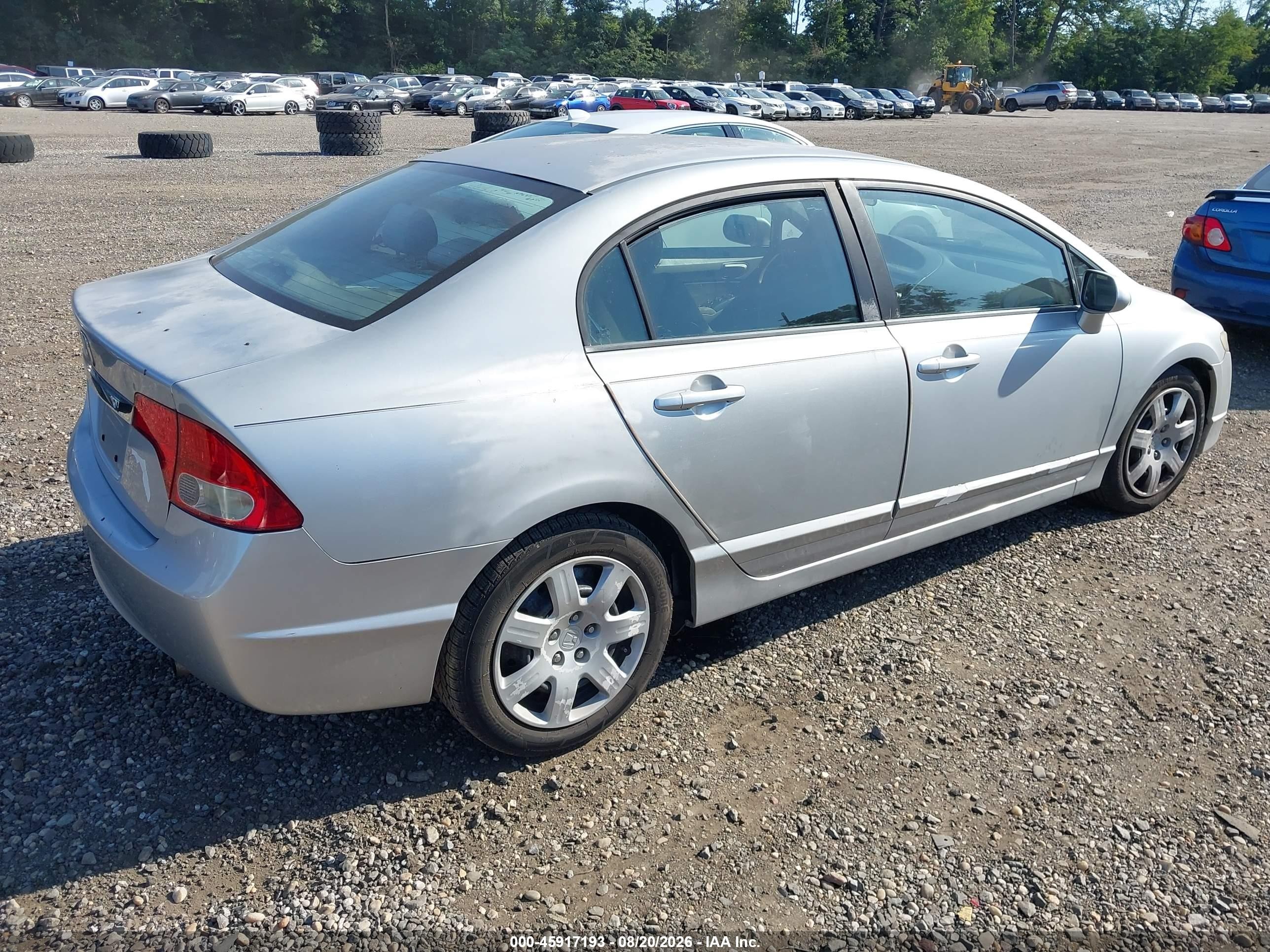 2009 Honda Civic Lx Silver vin: 2HGFA16539H328443