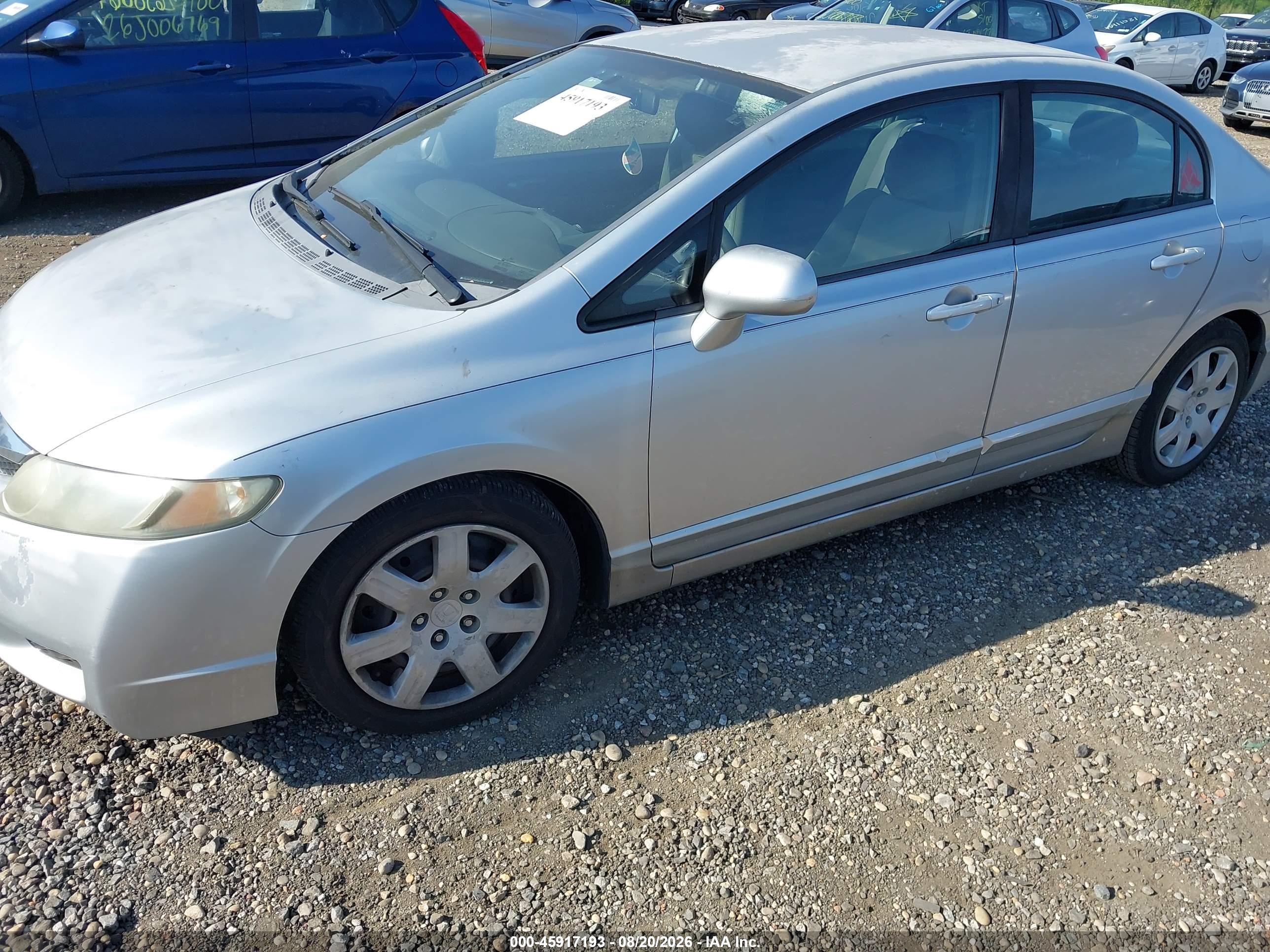 2009 Honda Civic Lx Silver vin: 2HGFA16539H328443