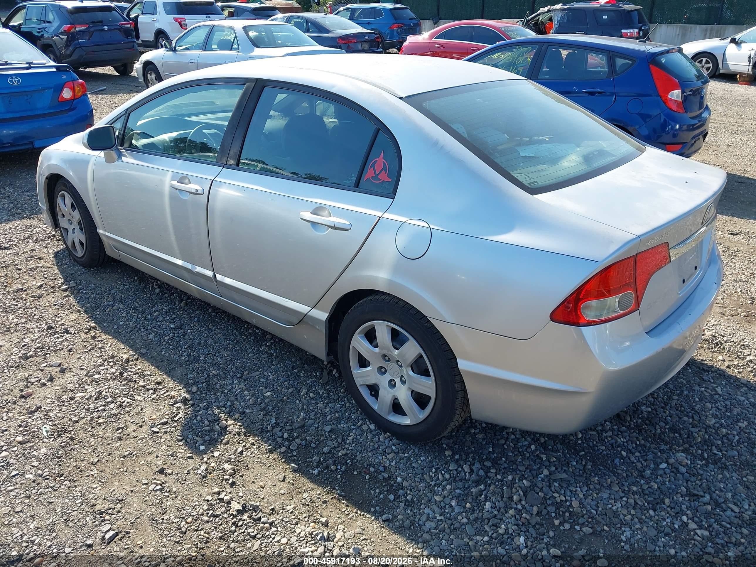 2009 Honda Civic Lx Silver vin: 2HGFA16539H328443