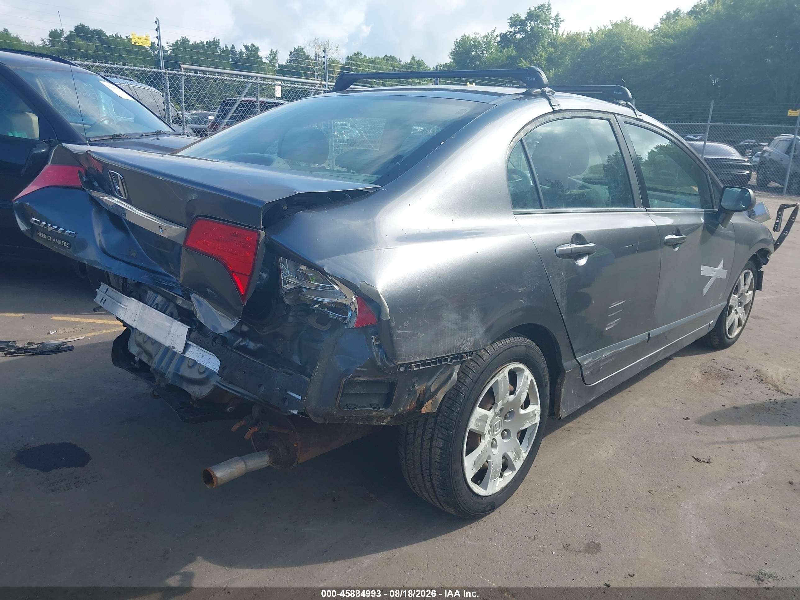 2009 Honda Civic Lx Gray vin: 2HGFA16539H334727