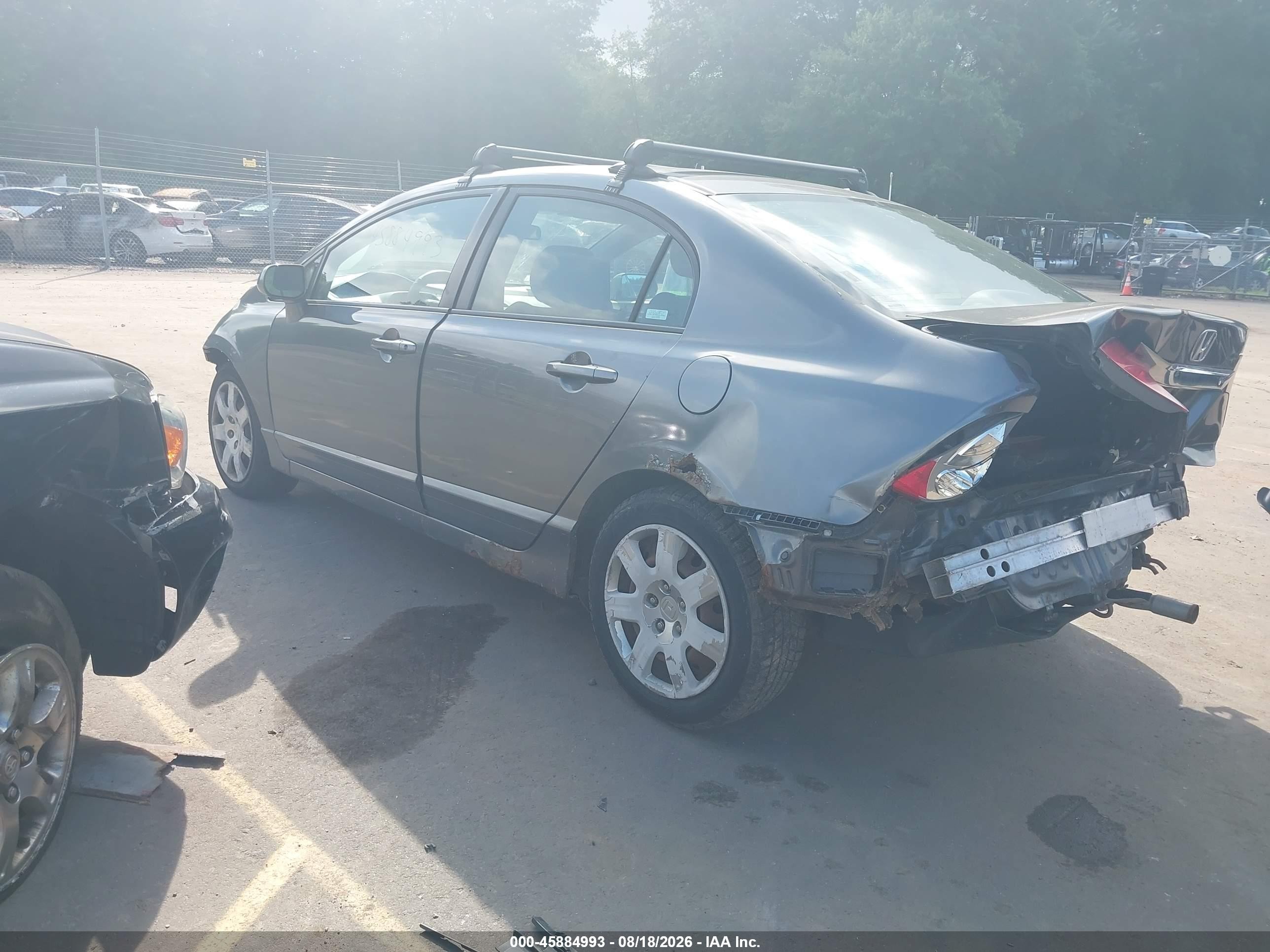 2009 Honda Civic Lx Gray vin: 2HGFA16539H334727