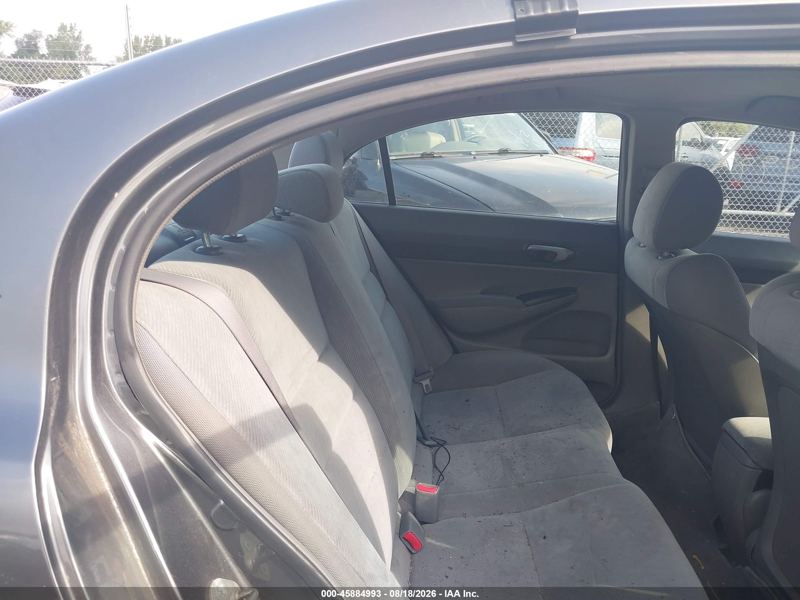 2009 Honda Civic Lx Gray vin: 2HGFA16539H334727