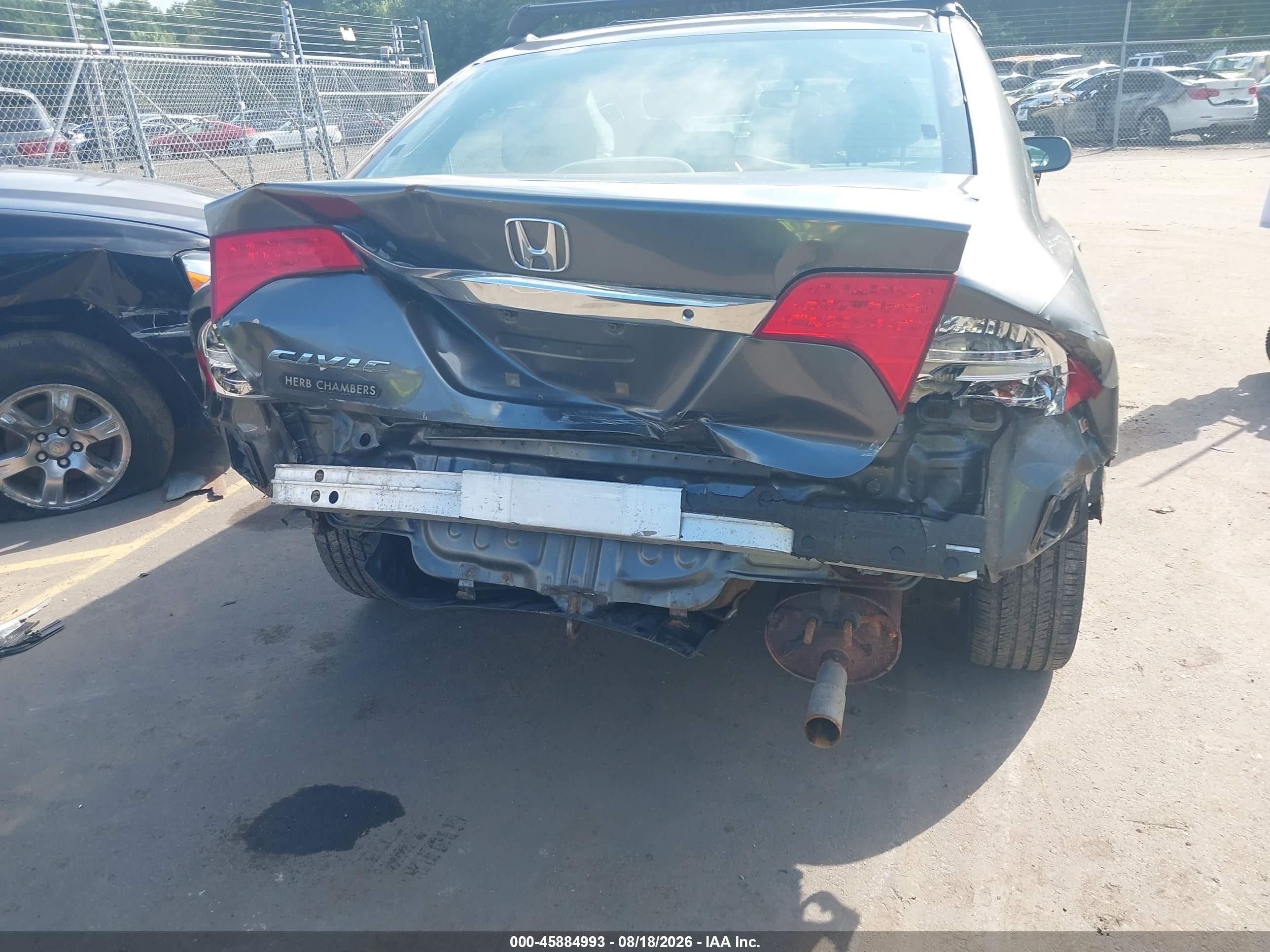 2009 Honda Civic Lx Gray vin: 2HGFA16539H334727