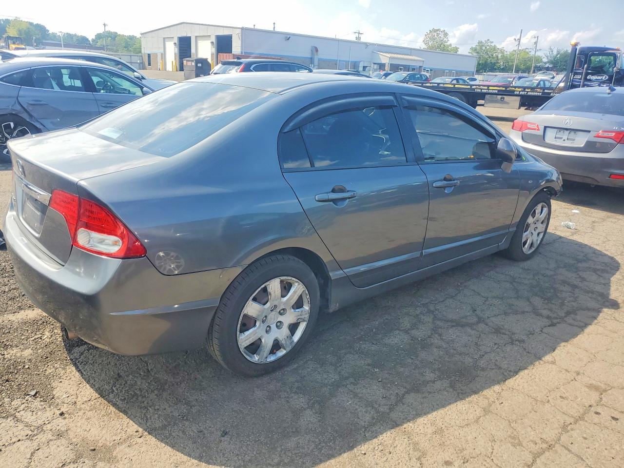 2009 Honda Civic Lx Gray vin: 2HGFA16539H337434