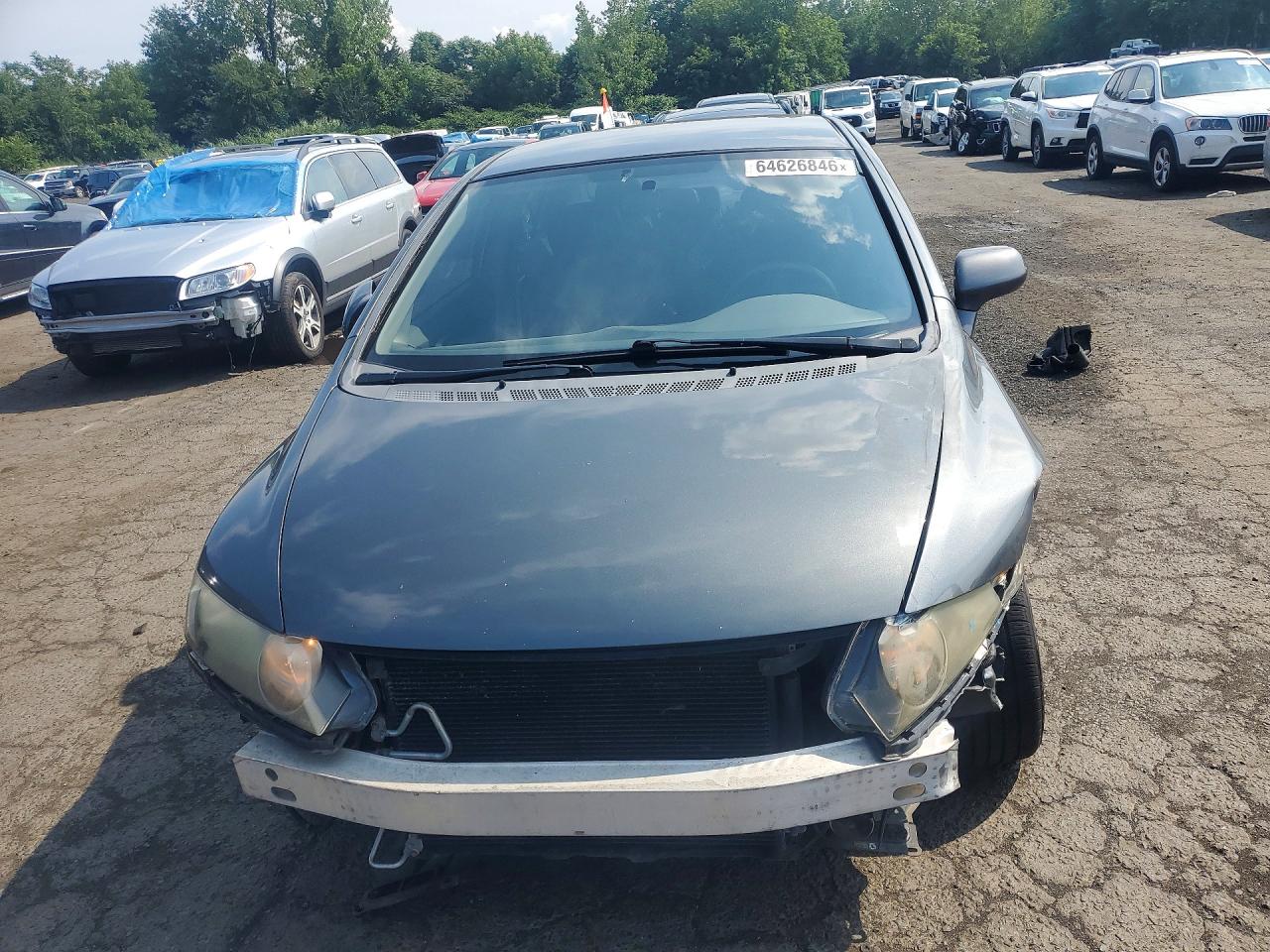 2009 Honda Civic Lx Gray vin: 2HGFA16539H337434