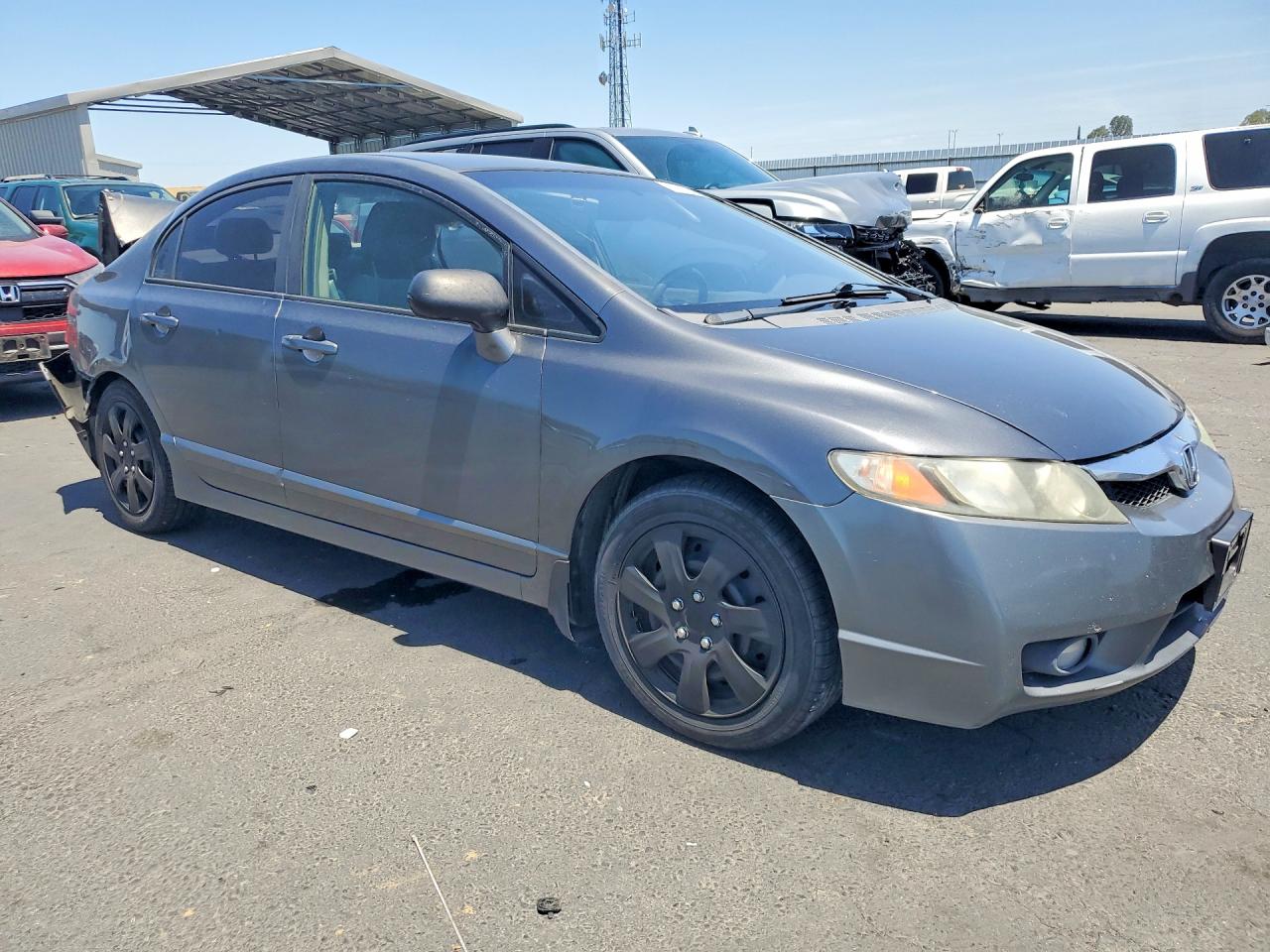 2009 Honda Civic Lx Gray vin: 2HGFA16539H350068