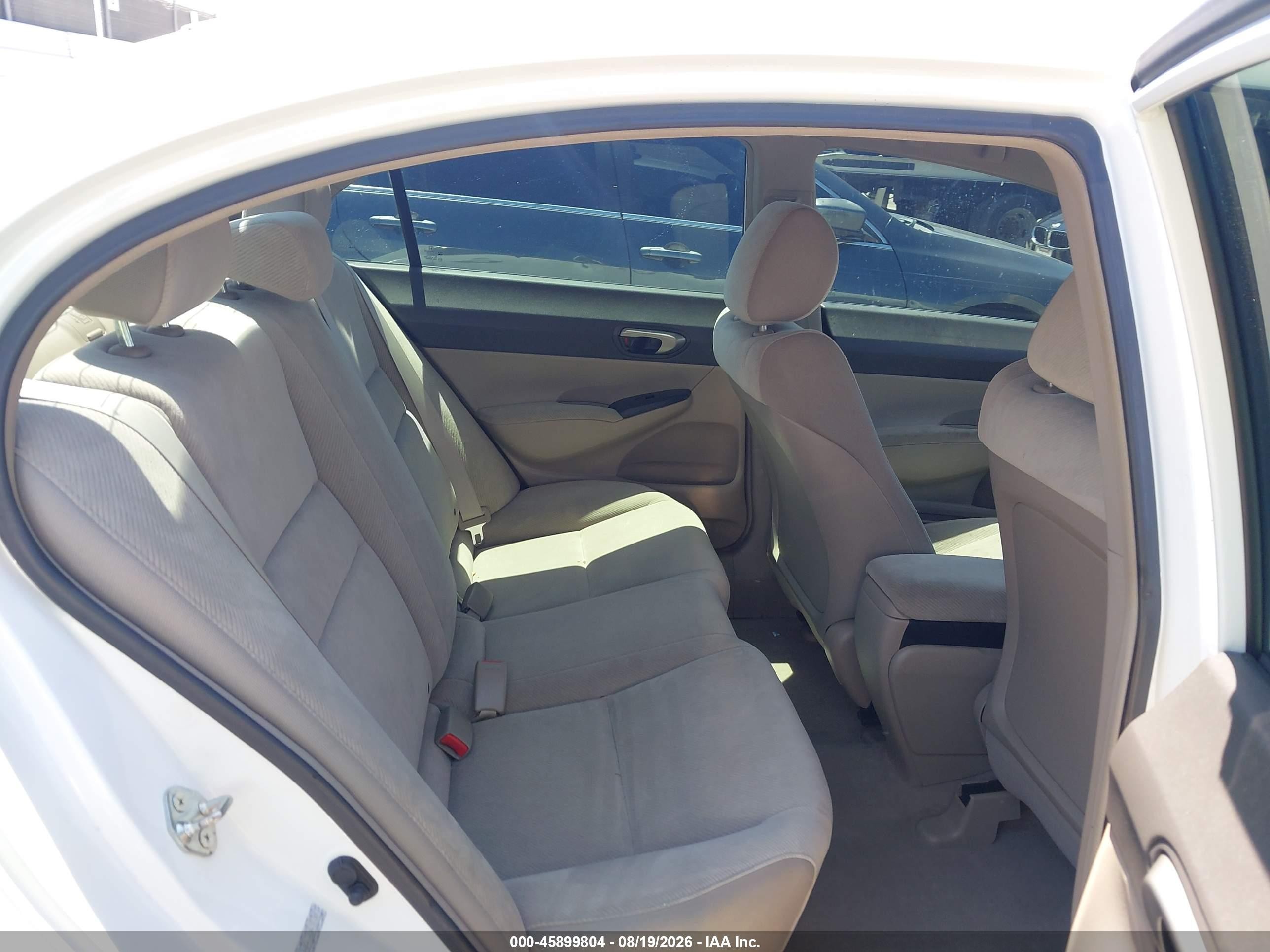 2009 Honda Civic Lx White vin: 2HGFA16539H351897