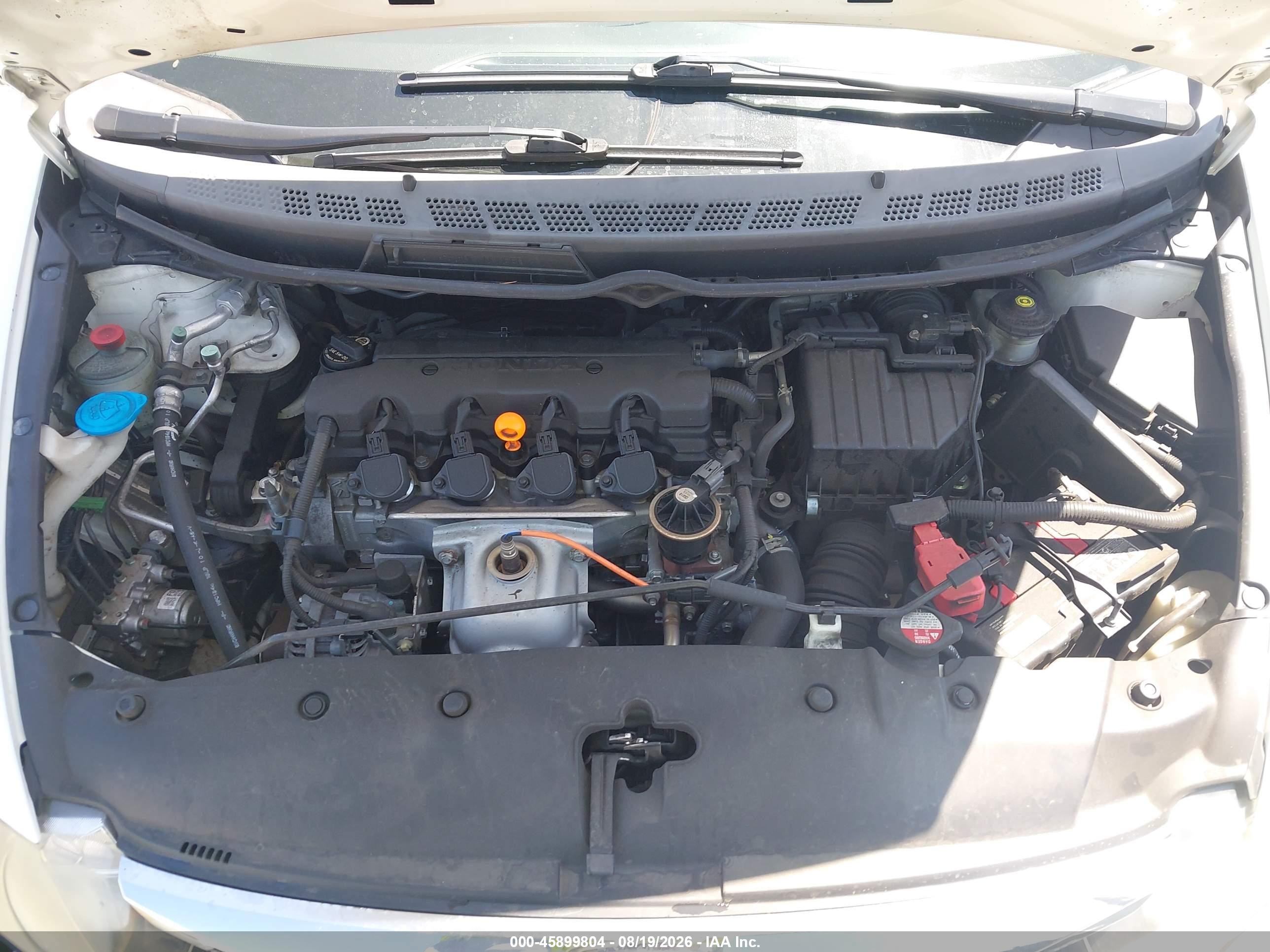 2009 Honda Civic Lx White vin: 2HGFA16539H351897