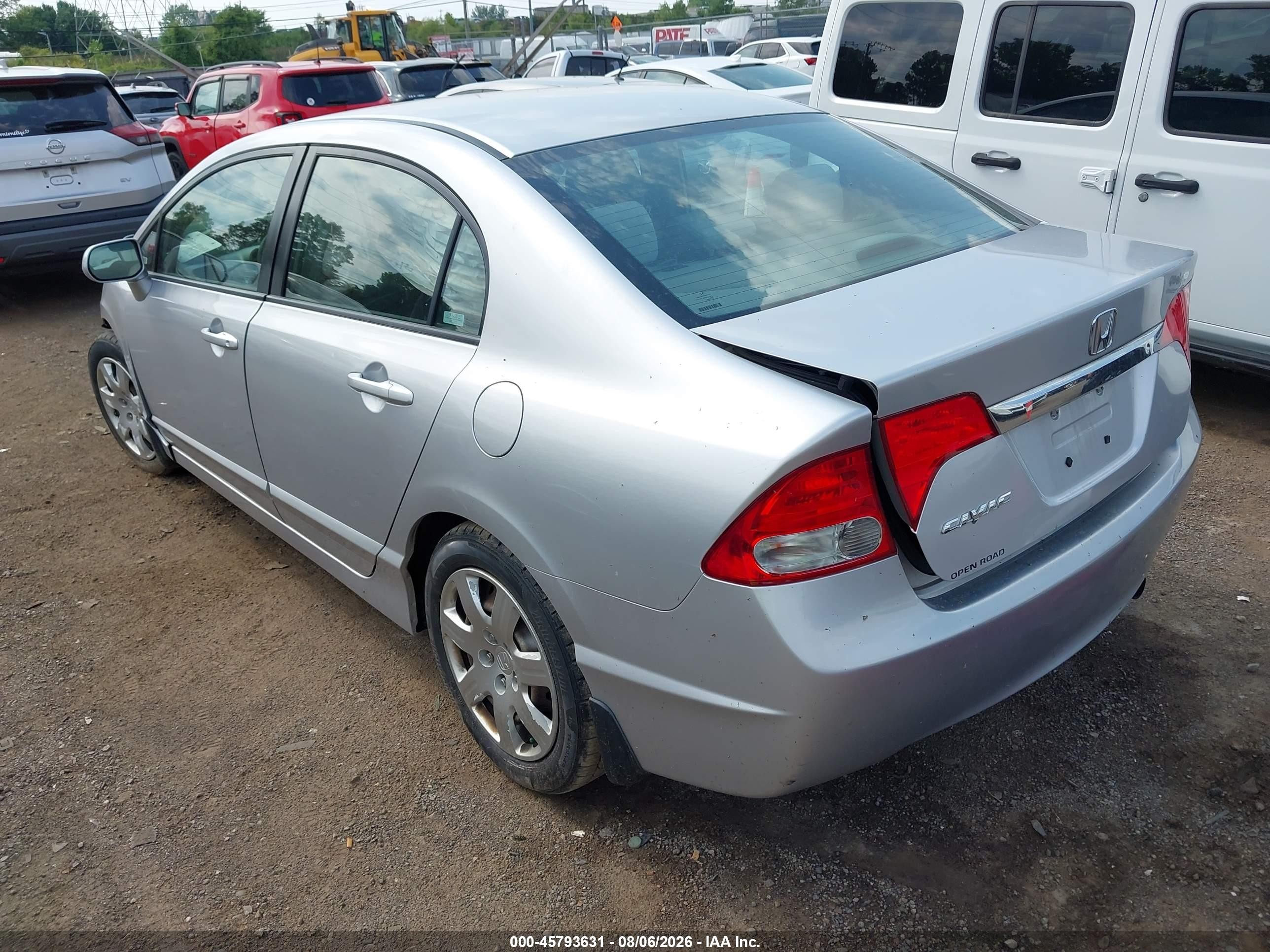 2009 Honda Civic Lx Silver vin: 2HGFA16539H361927