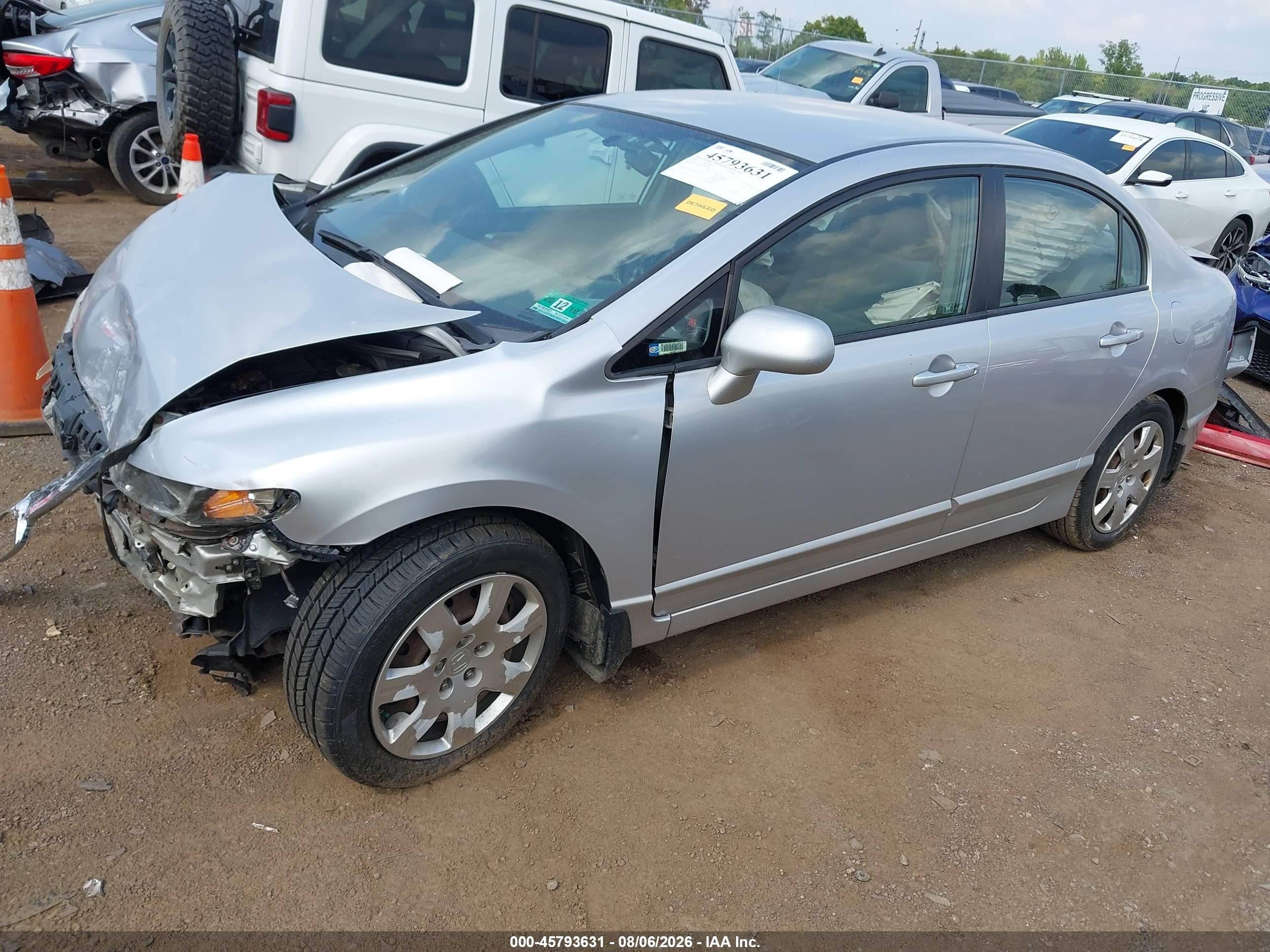 2009 Honda Civic Lx Silver vin: 2HGFA16539H361927