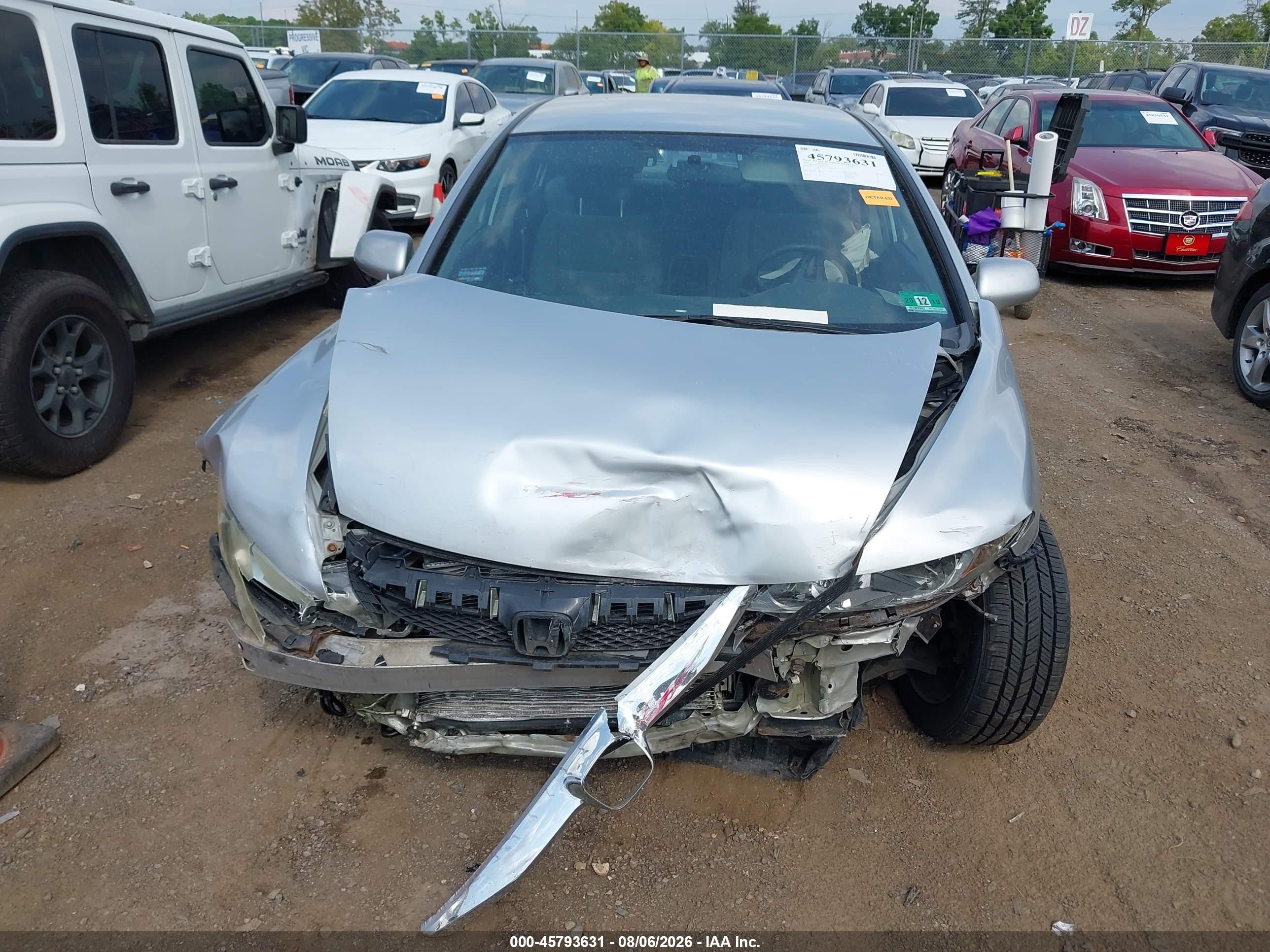 2009 Honda Civic Lx Silver vin: 2HGFA16539H361927