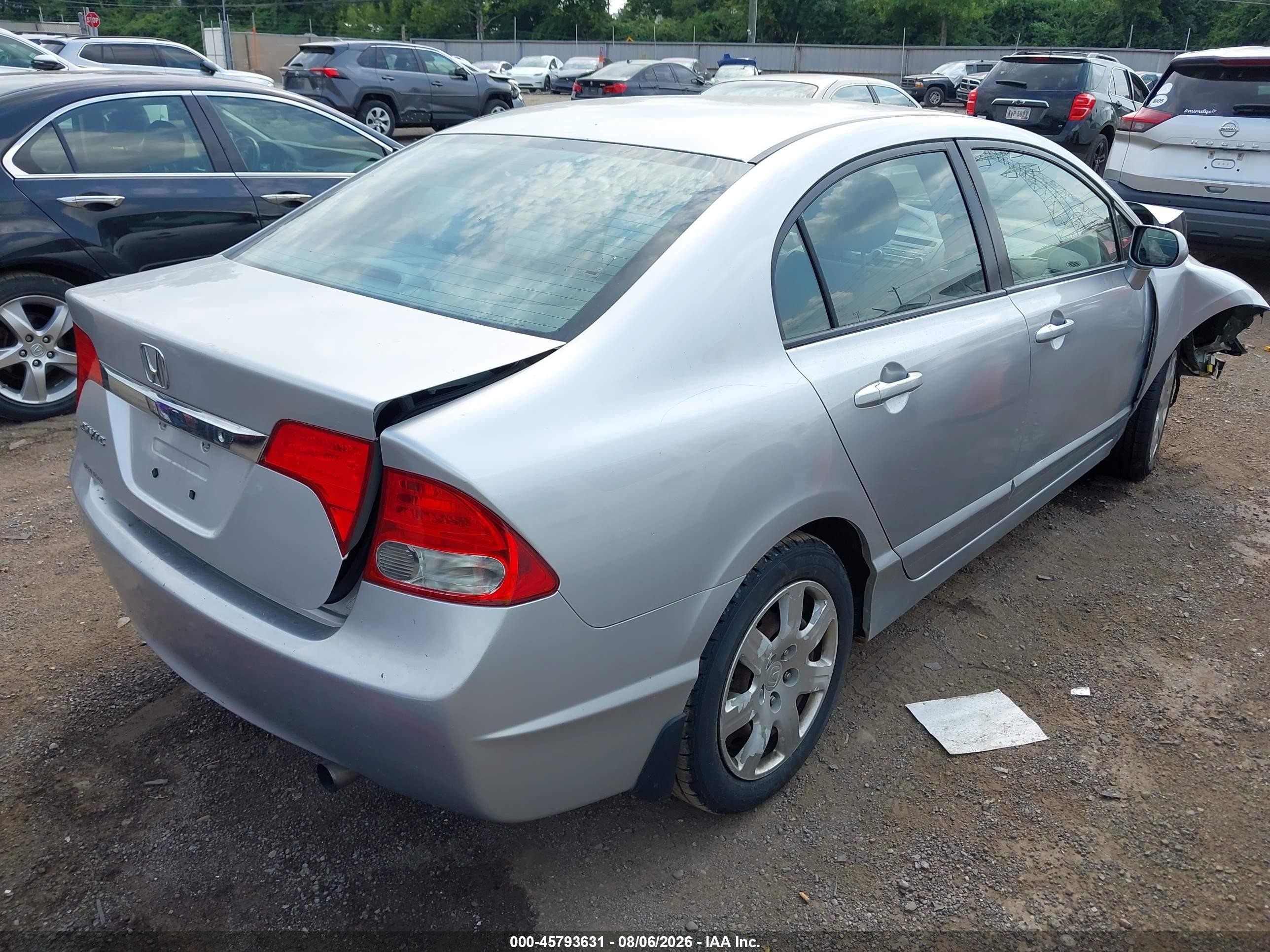 2009 Honda Civic Lx Silver vin: 2HGFA16539H361927