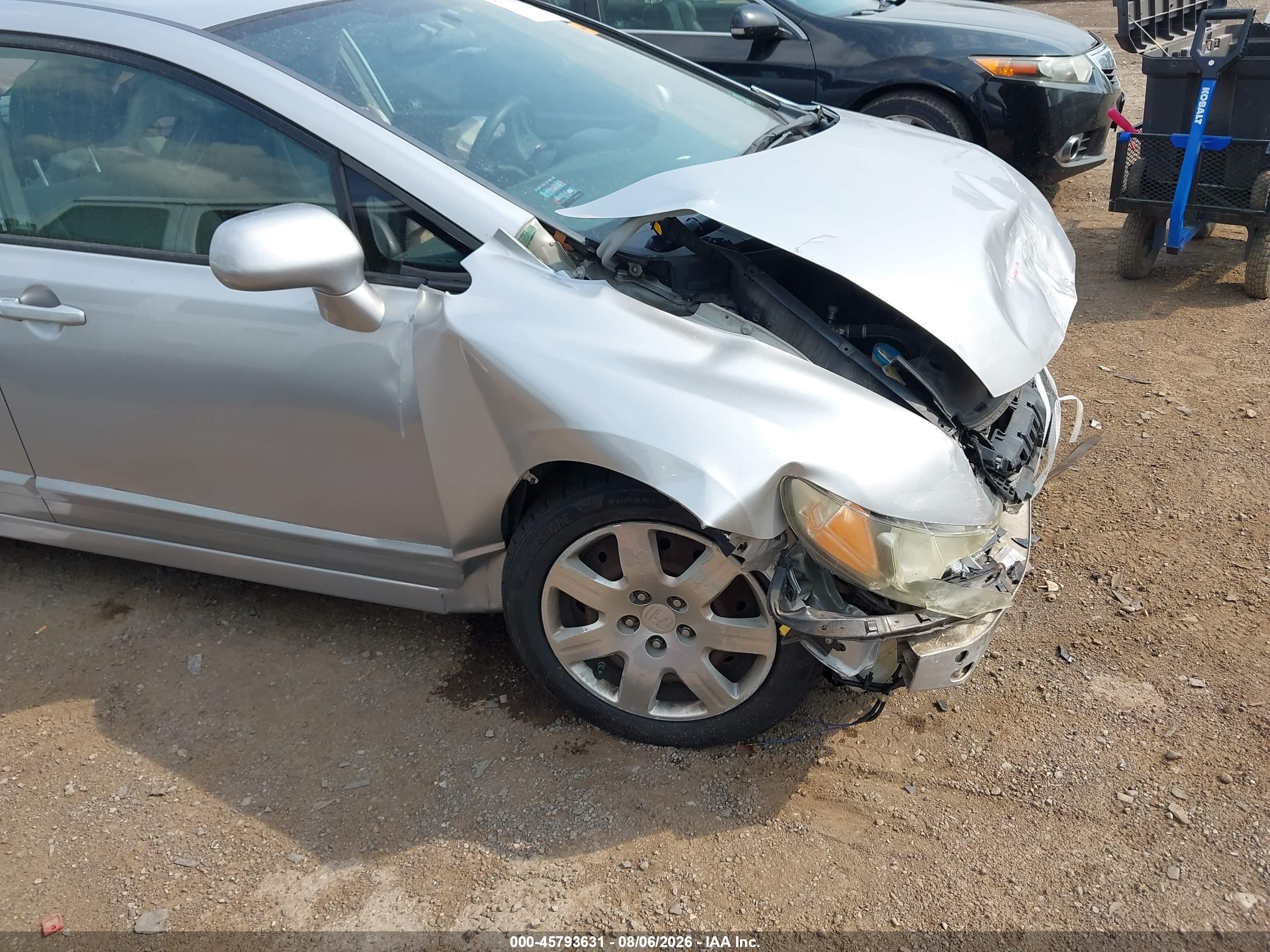 2009 Honda Civic Lx Silver vin: 2HGFA16539H361927