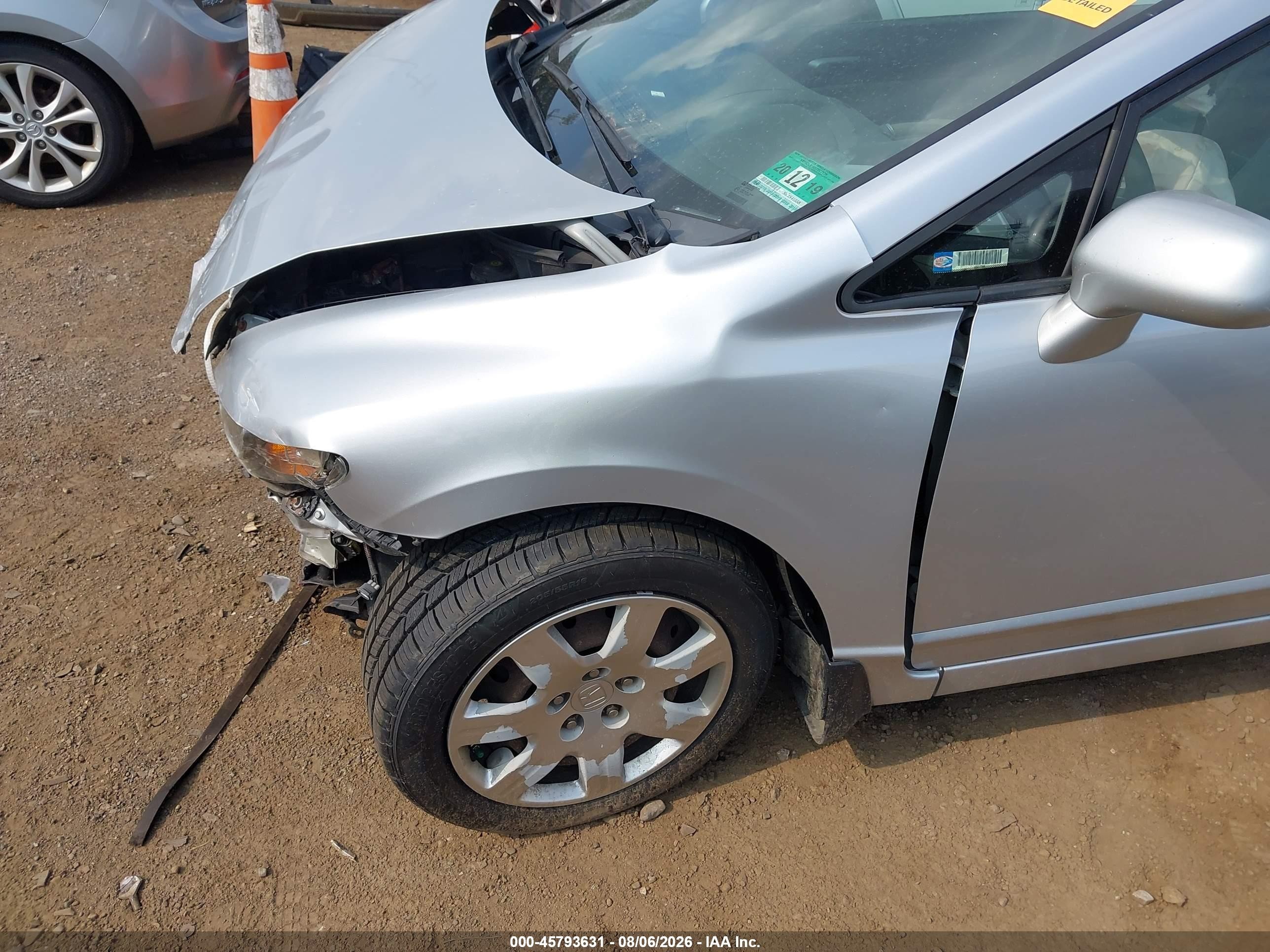 2009 Honda Civic Lx Silver vin: 2HGFA16539H361927