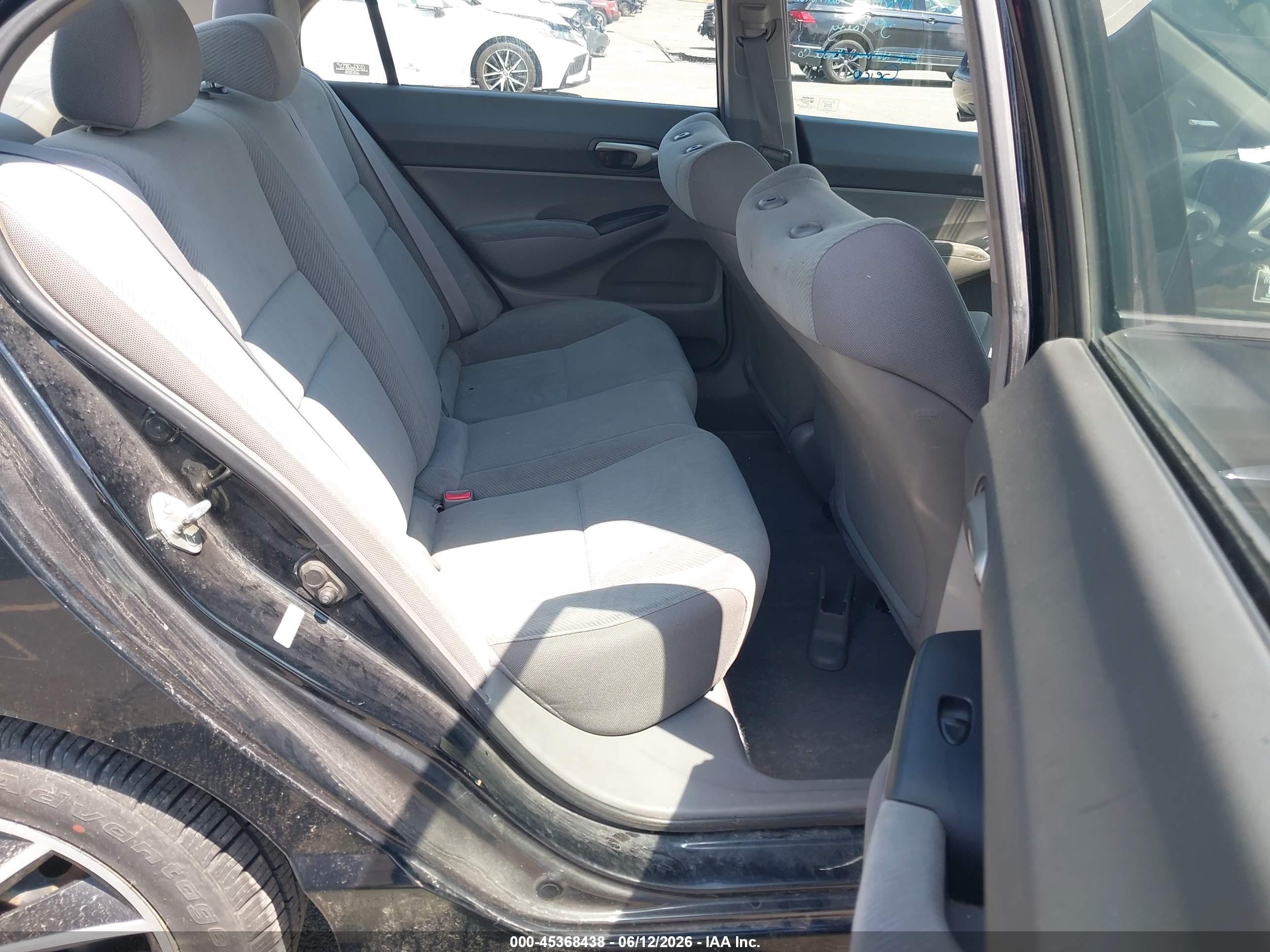 2009 Honda Civic Lx Black vin: 2HGFA16539H368392