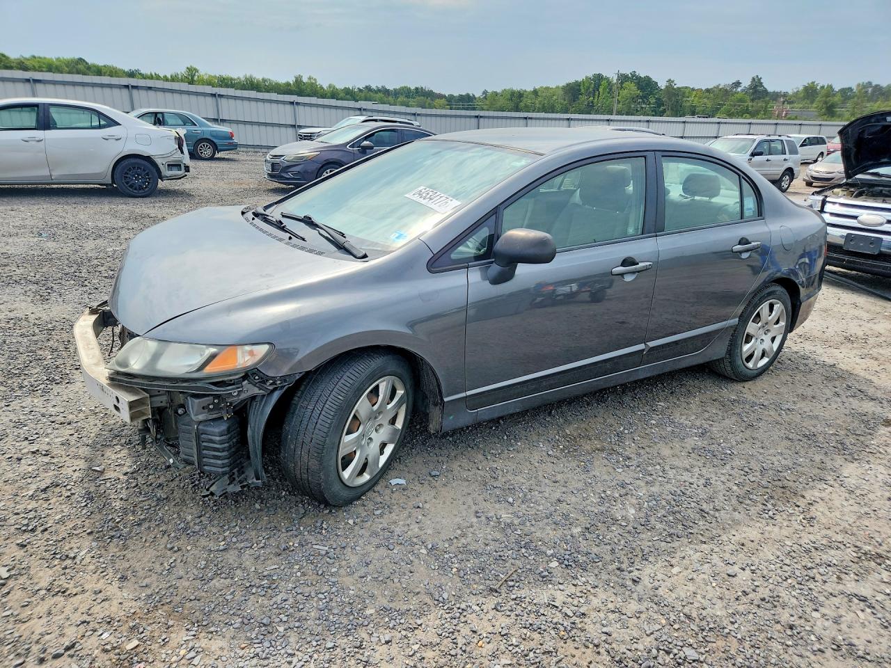 2009 Honda Civic Lx Gray vin: 2HGFA16539H368716