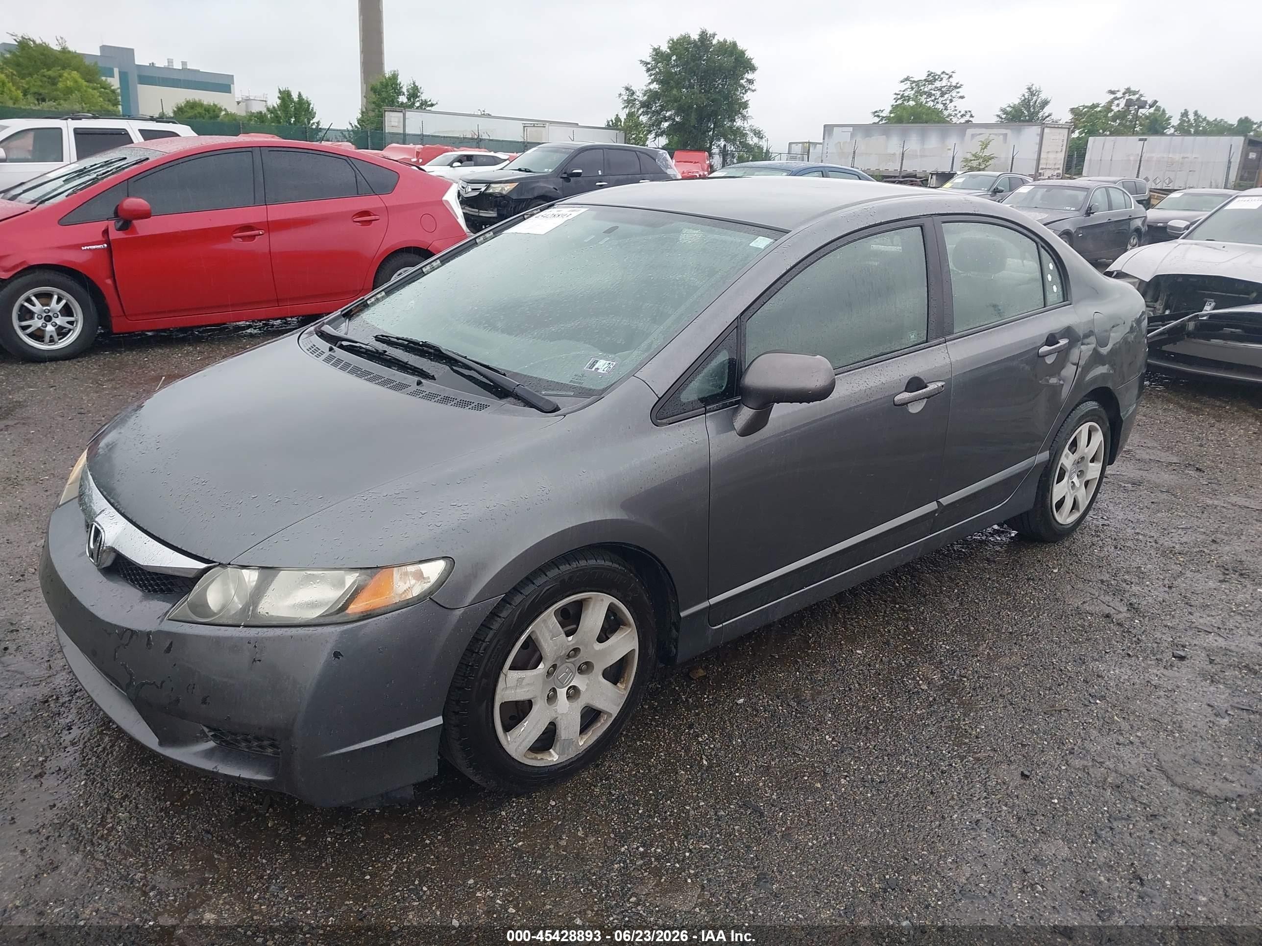 2009 Honda Civic Lx Gray vin: 2HGFA16539H369607