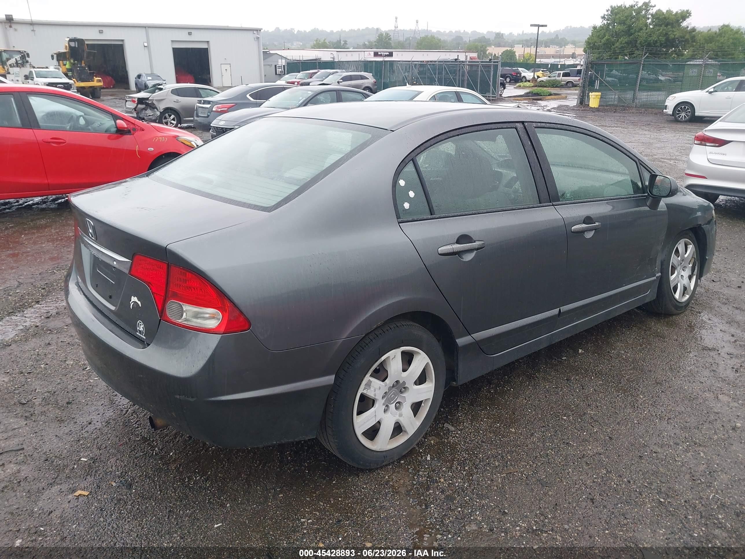 2009 Honda Civic Lx Gray vin: 2HGFA16539H369607