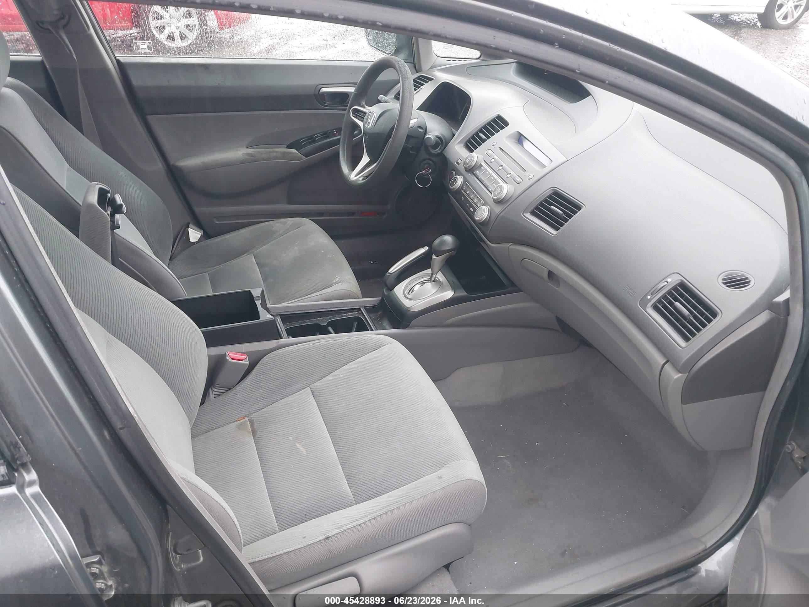 2009 Honda Civic Lx Gray vin: 2HGFA16539H369607