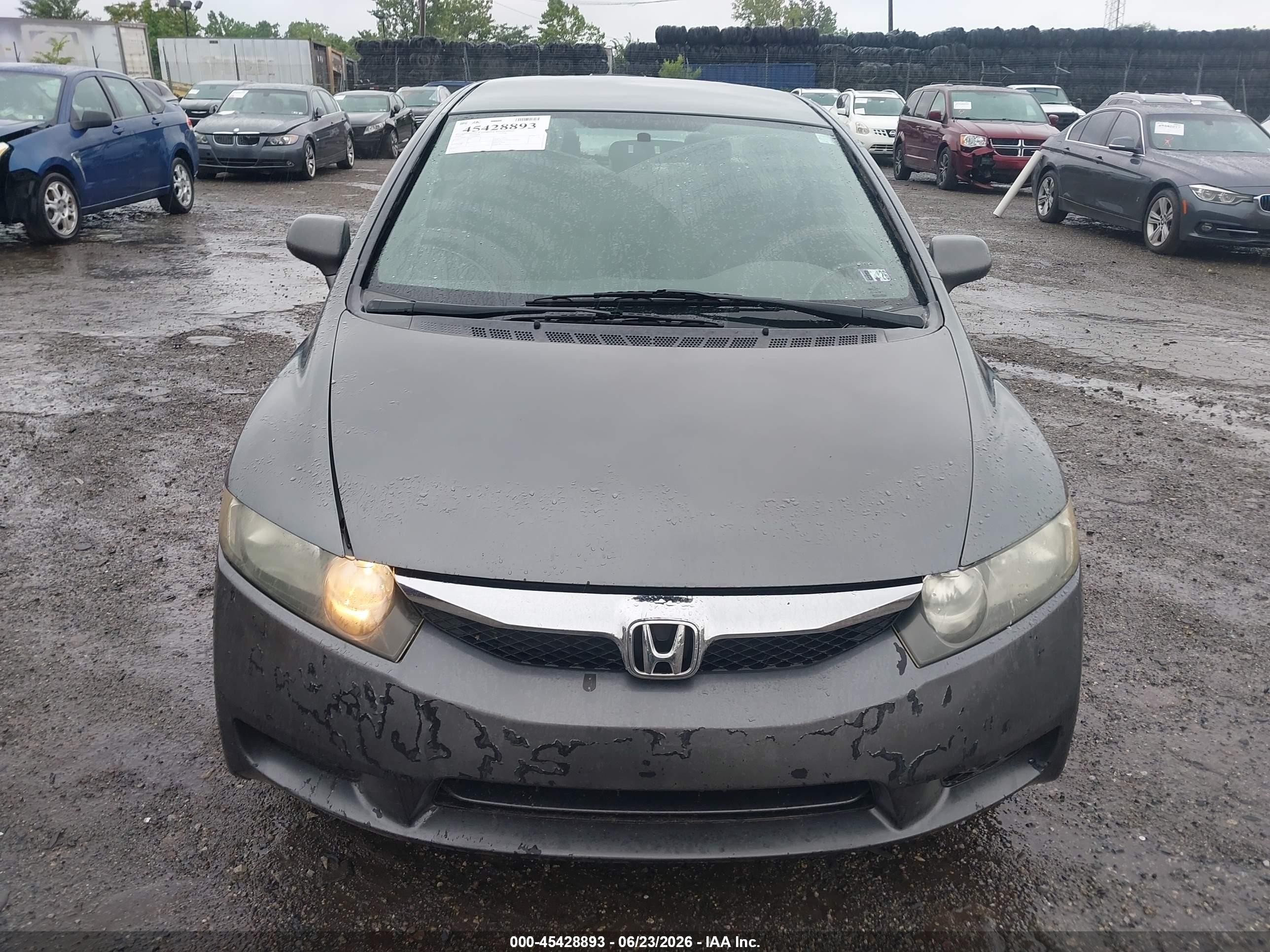 2009 Honda Civic Lx Gray vin: 2HGFA16539H369607