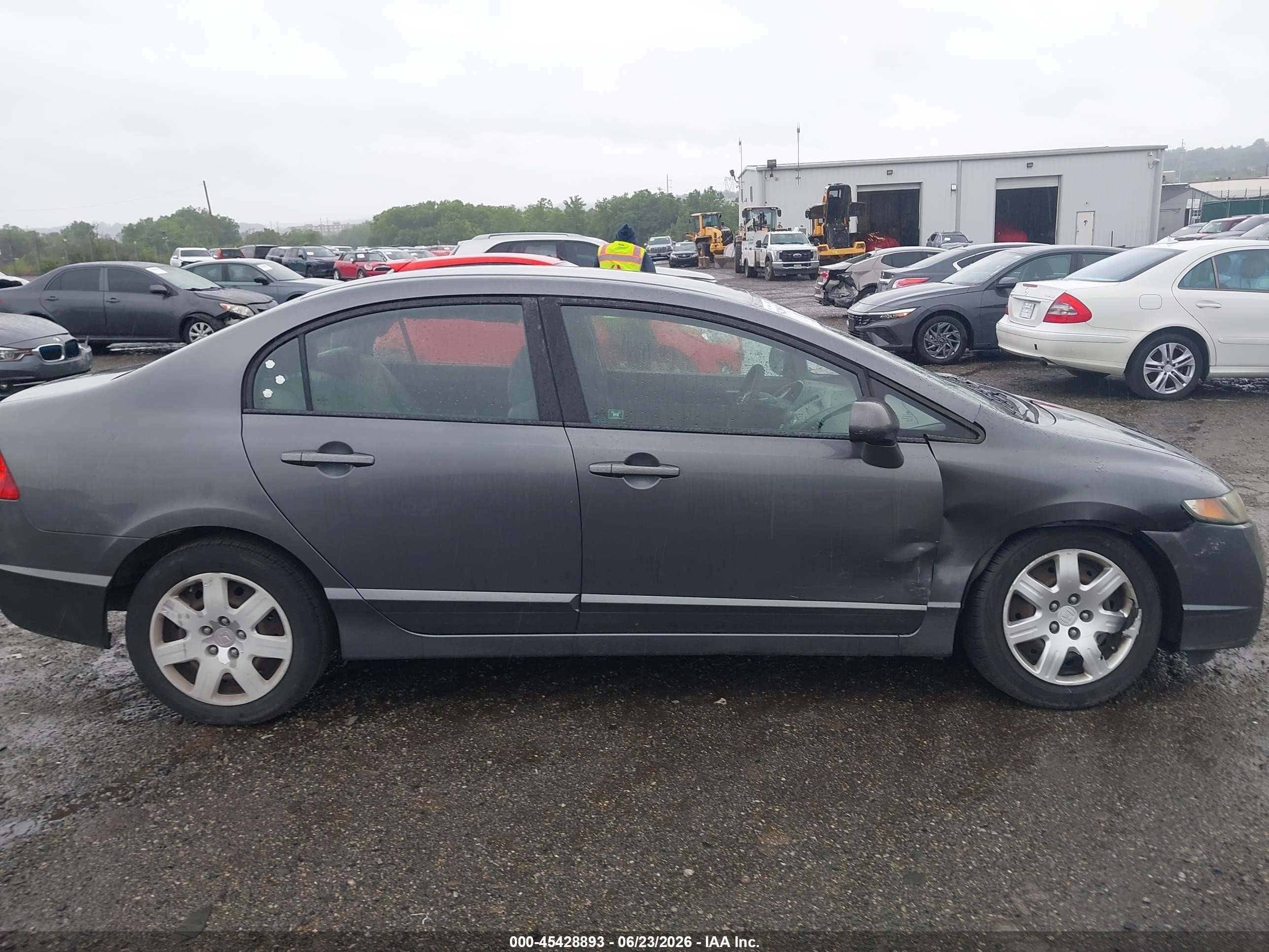 2009 Honda Civic Lx Gray vin: 2HGFA16539H369607