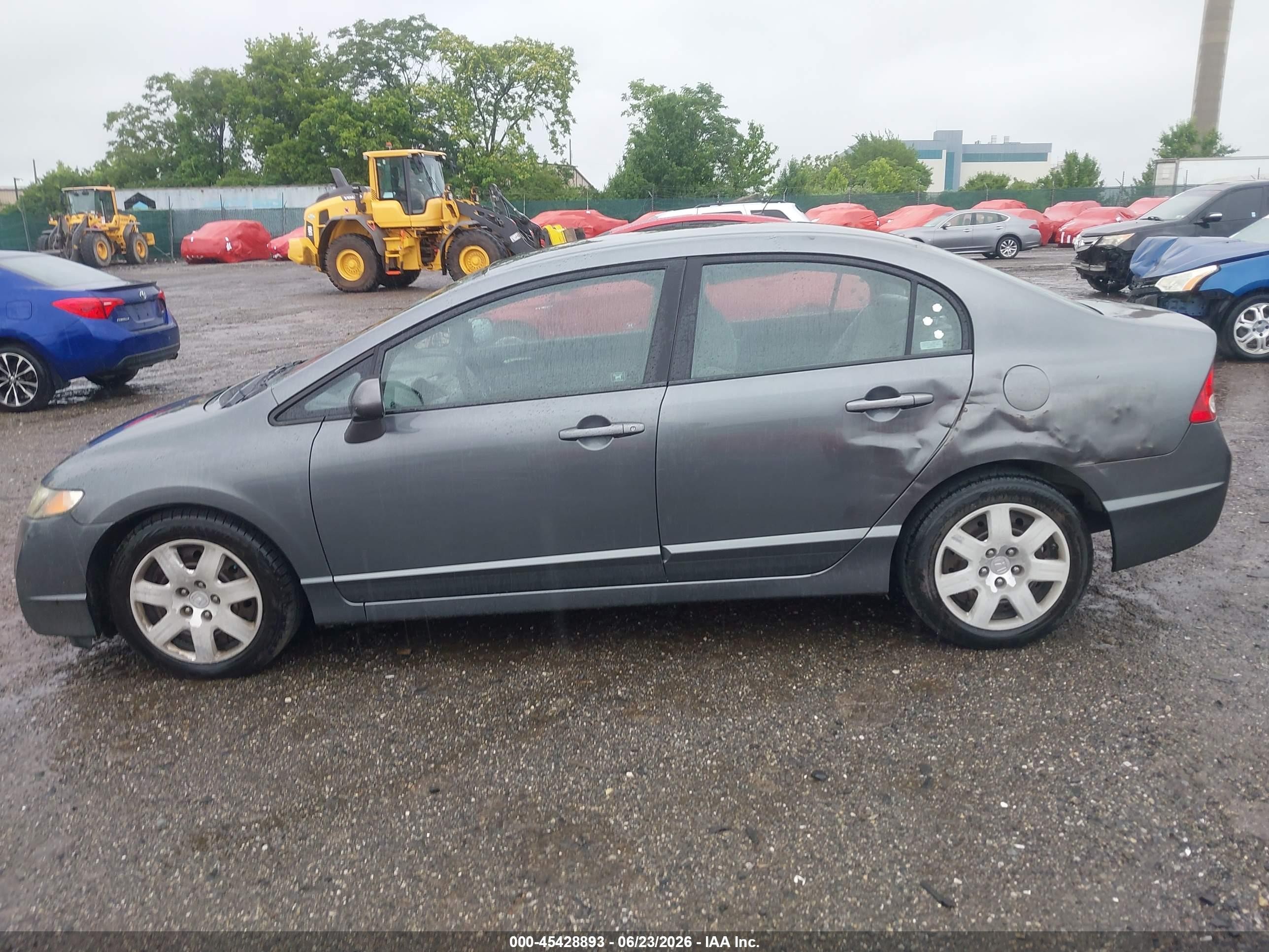2009 Honda Civic Lx Gray vin: 2HGFA16539H369607