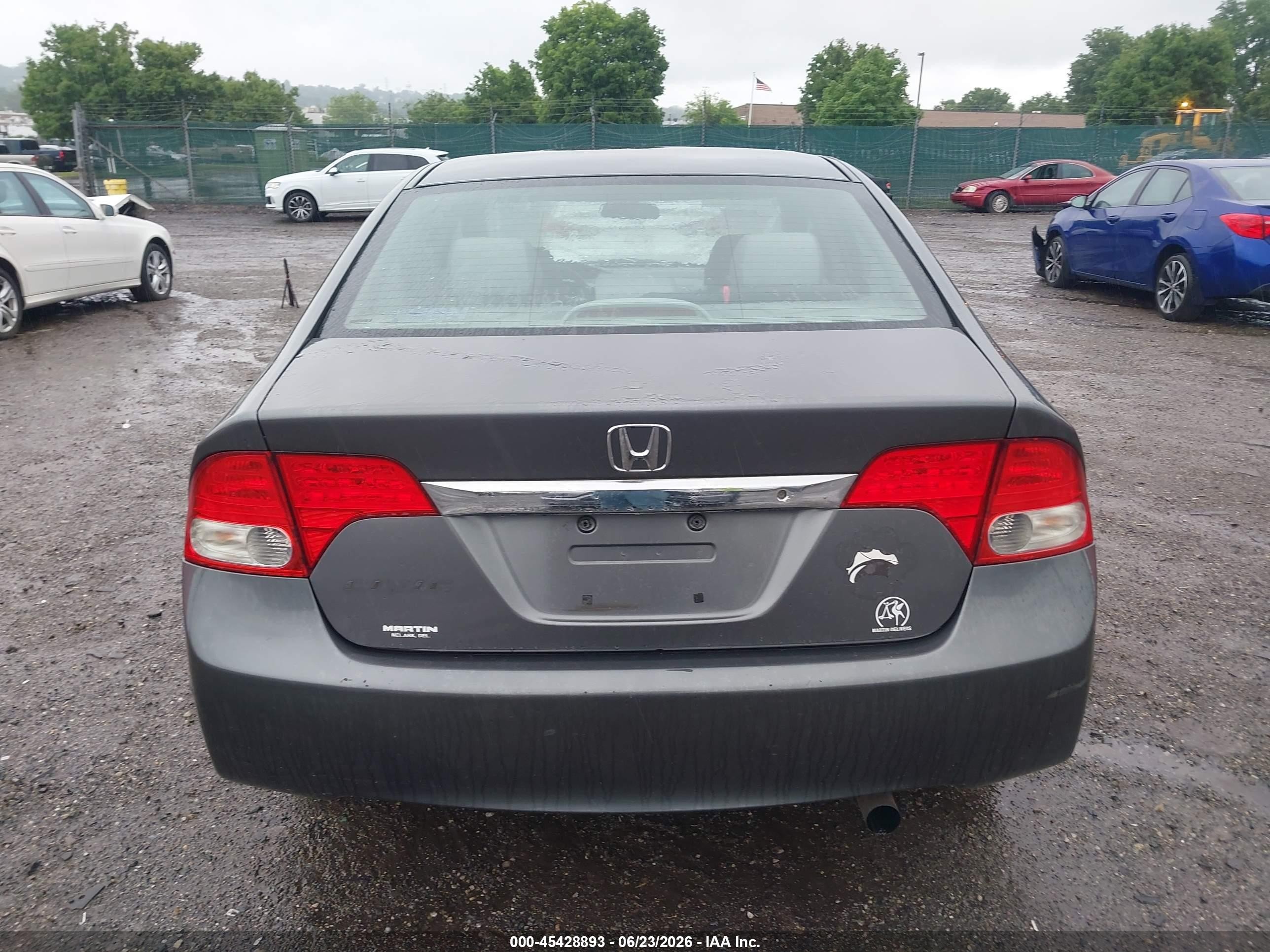 2009 Honda Civic Lx Gray vin: 2HGFA16539H369607